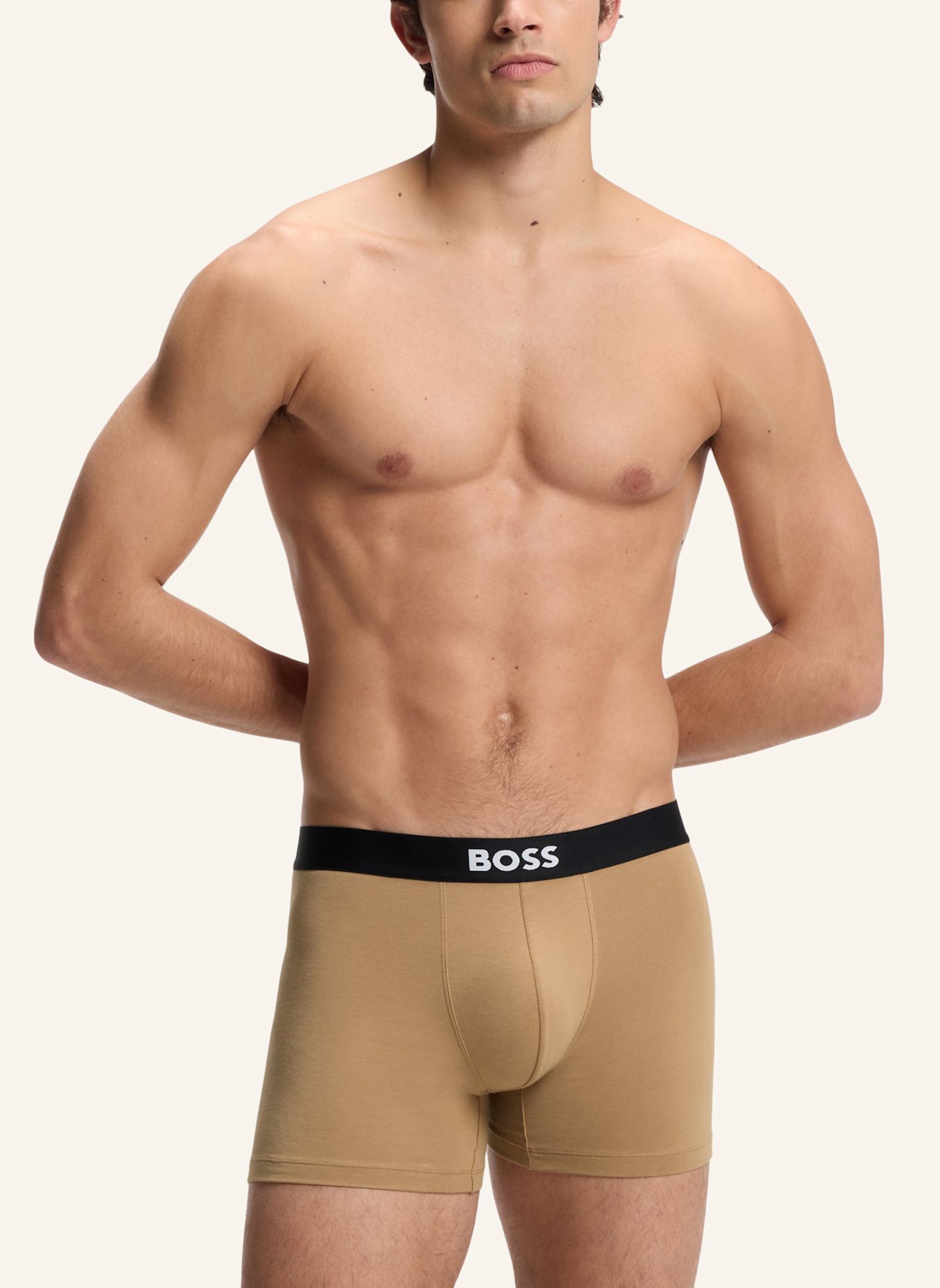BOSS Boxer Briefs BOXERBR3P BOSS ONE D: BEIGE