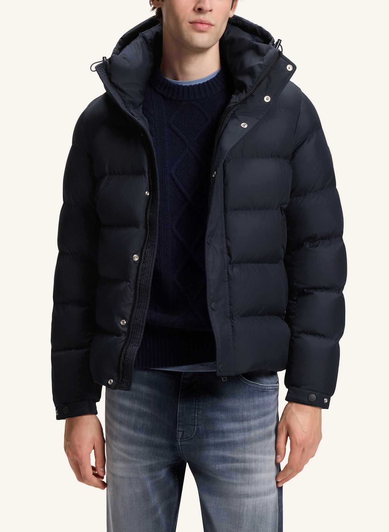 BOSS Down Jackets OMARIS1 Regular Fit: DUNKELBLAU