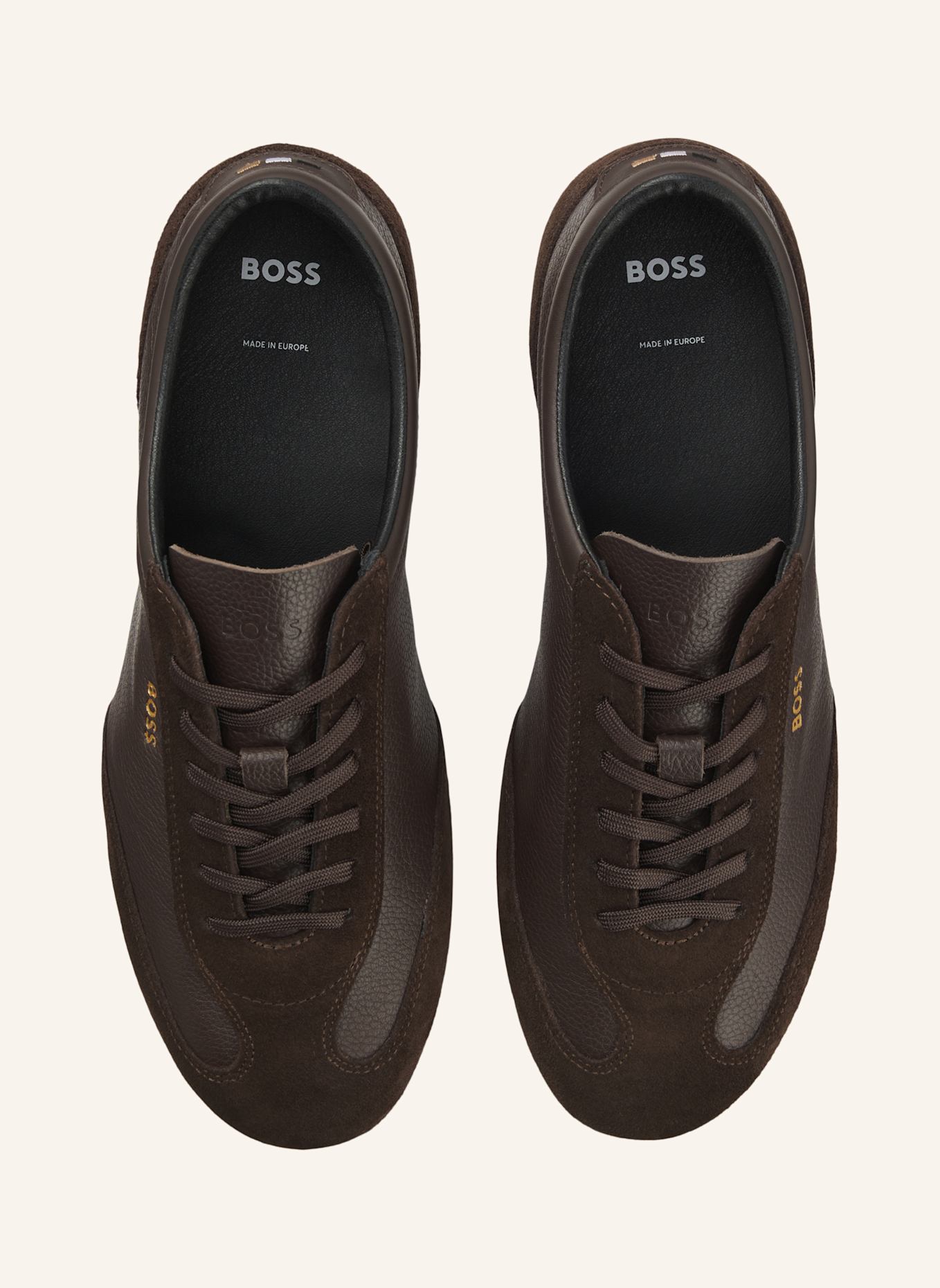 BOSS Trainers LINEOR_LOWP_SDTB: DUNKELBRAUN