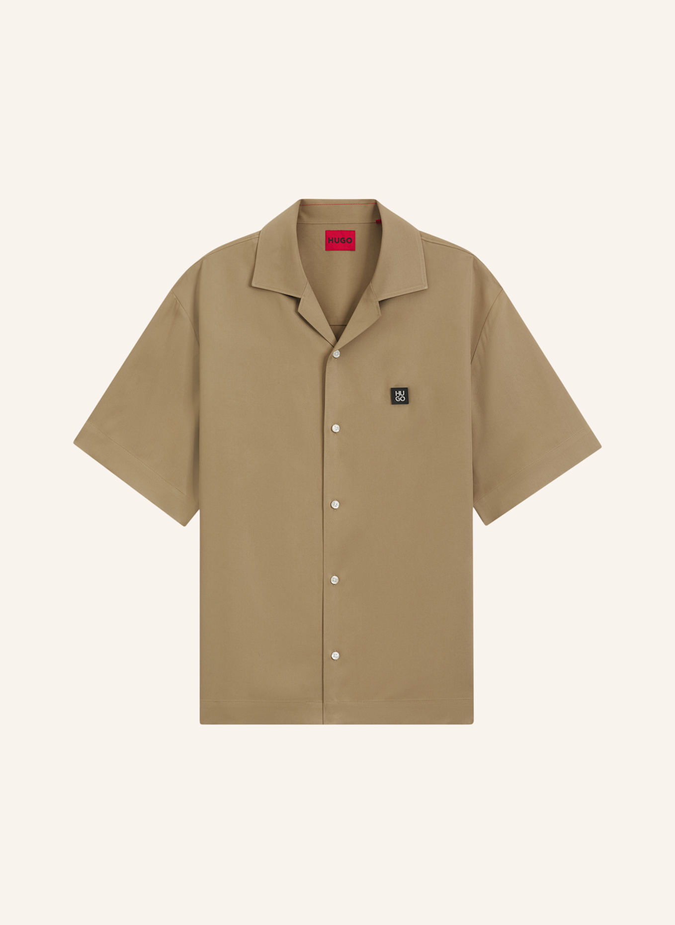 HUGO Shirt ESPINO Oversize Fit: BEIGE