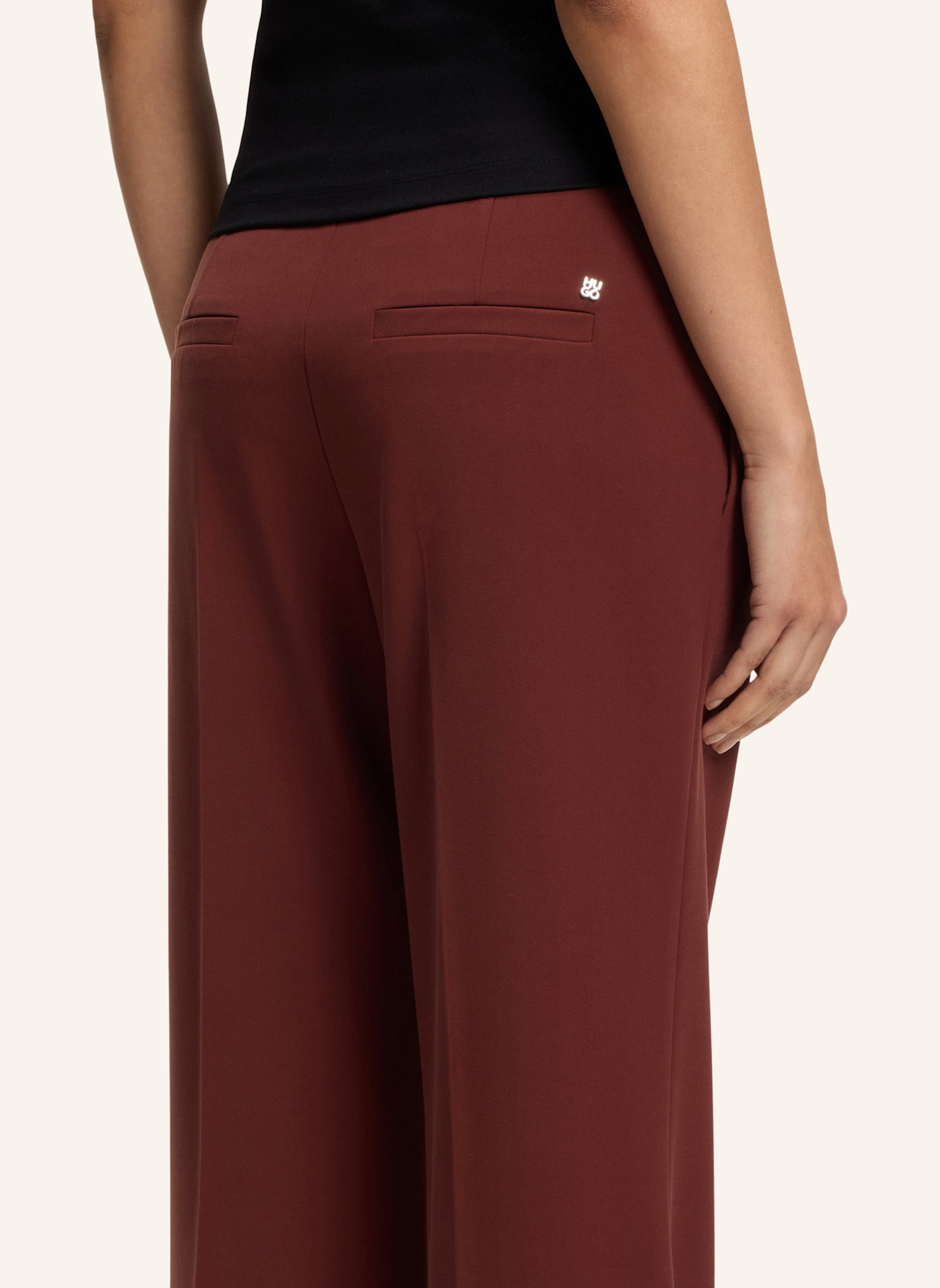 HUGO Trouser HAMAIA Regular Fit: BRAUN