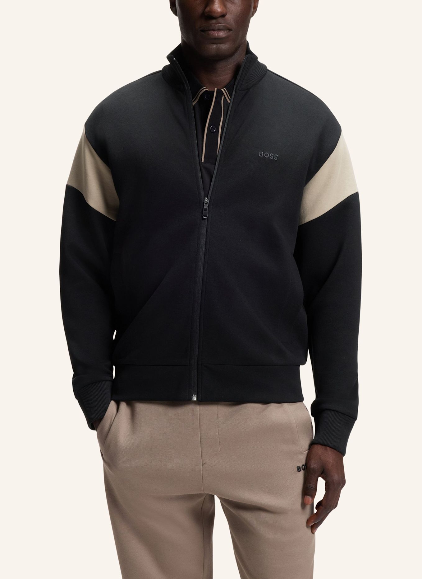 BOSS Sweatshirt SW_UNION SKAZ Regular Fit: SCHWARZ