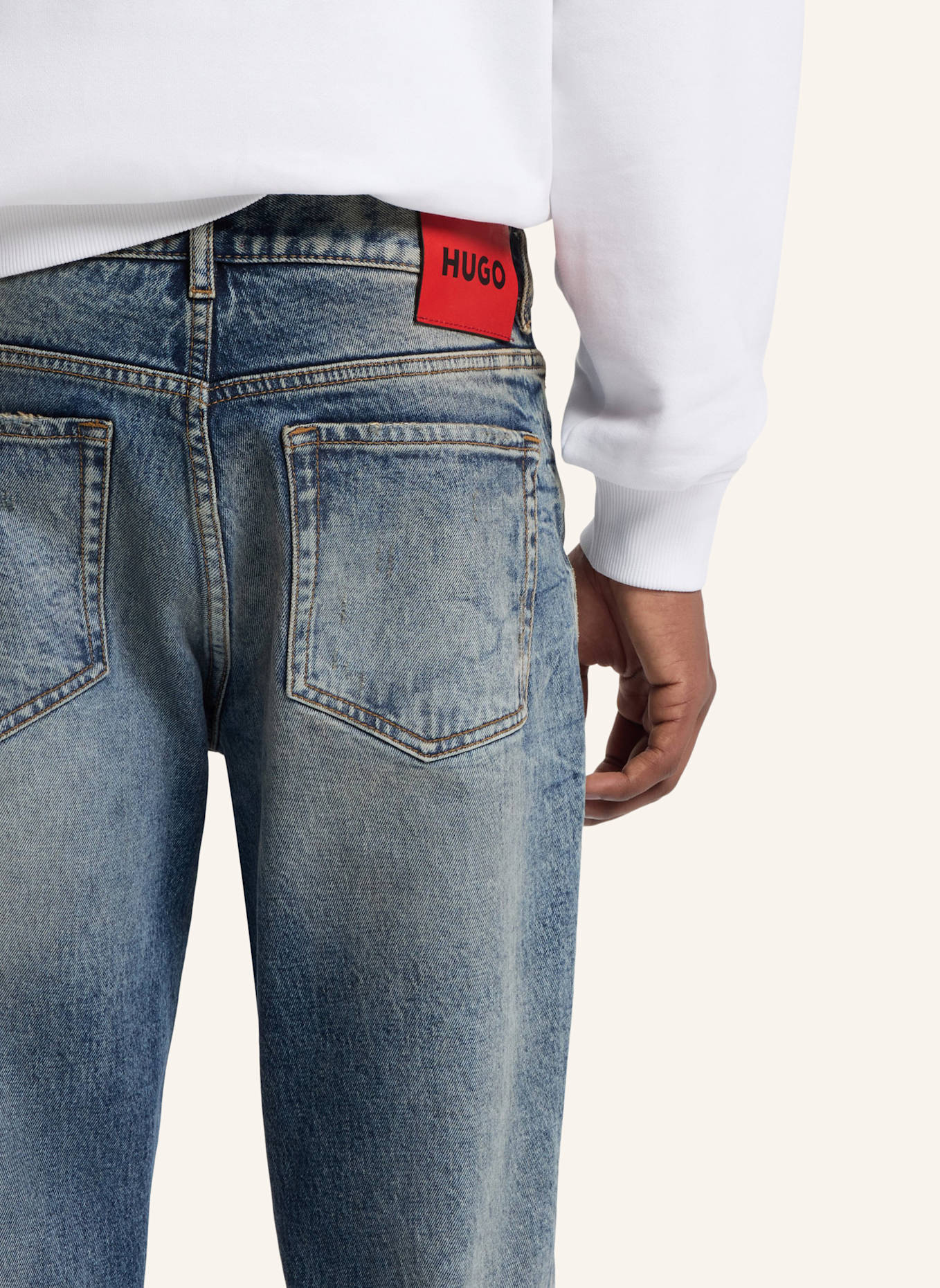 HUGO Jeans HUGO 634 Tapered Fit: BLAU