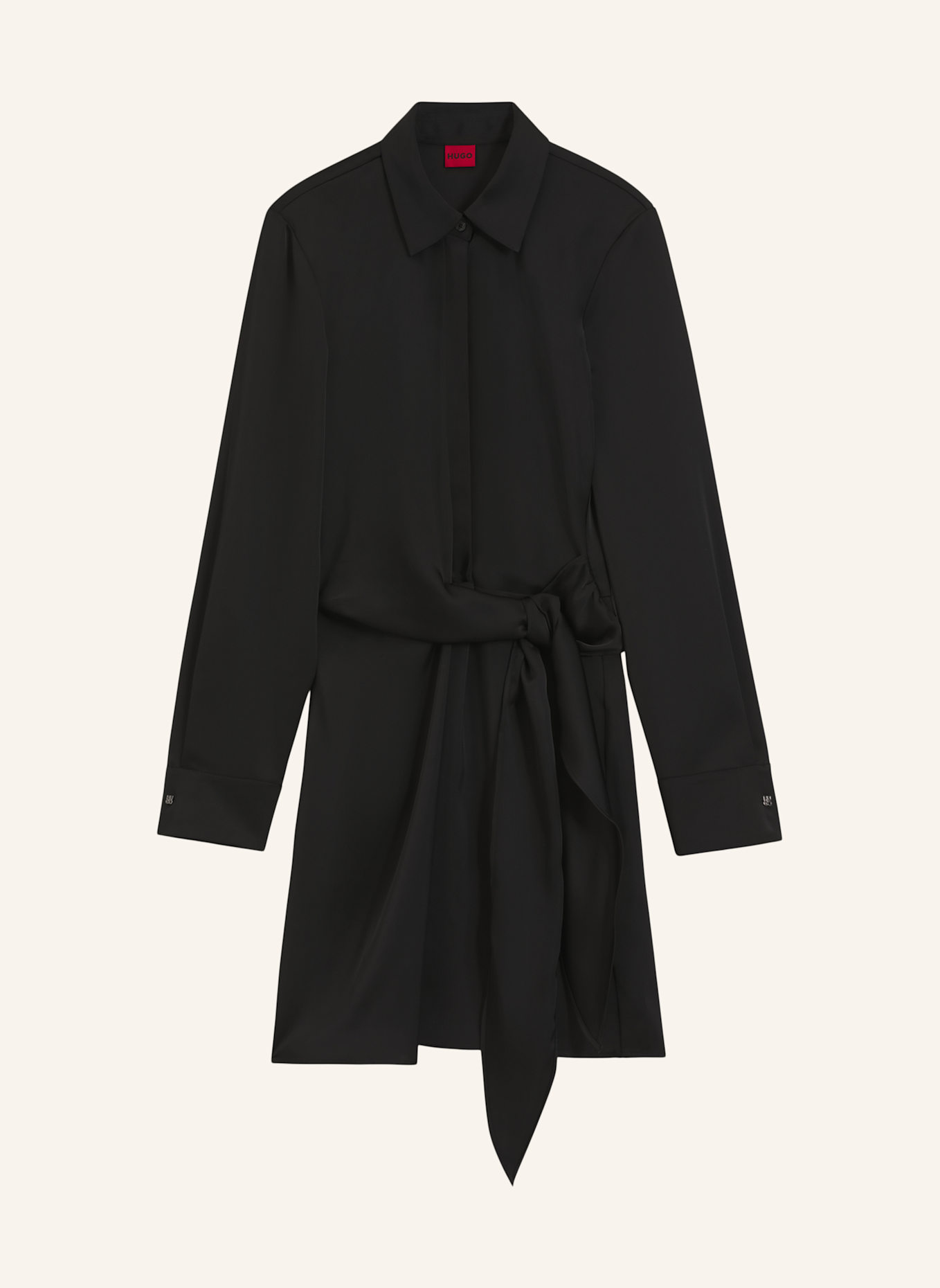 HUGO Dress KILANDA Regular Fit: SCHWARZ