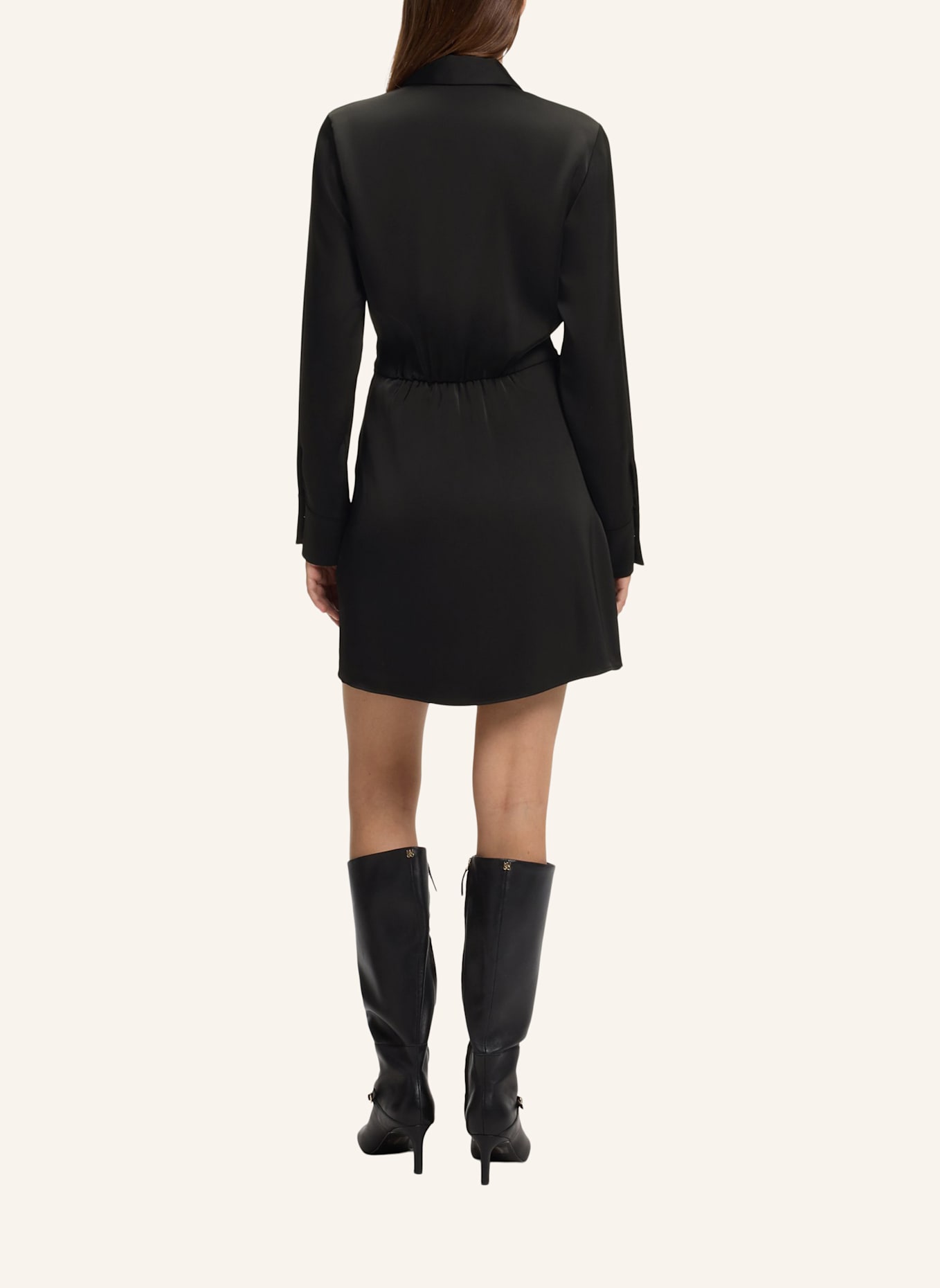 HUGO Dress KILANDA Regular Fit: SCHWARZ