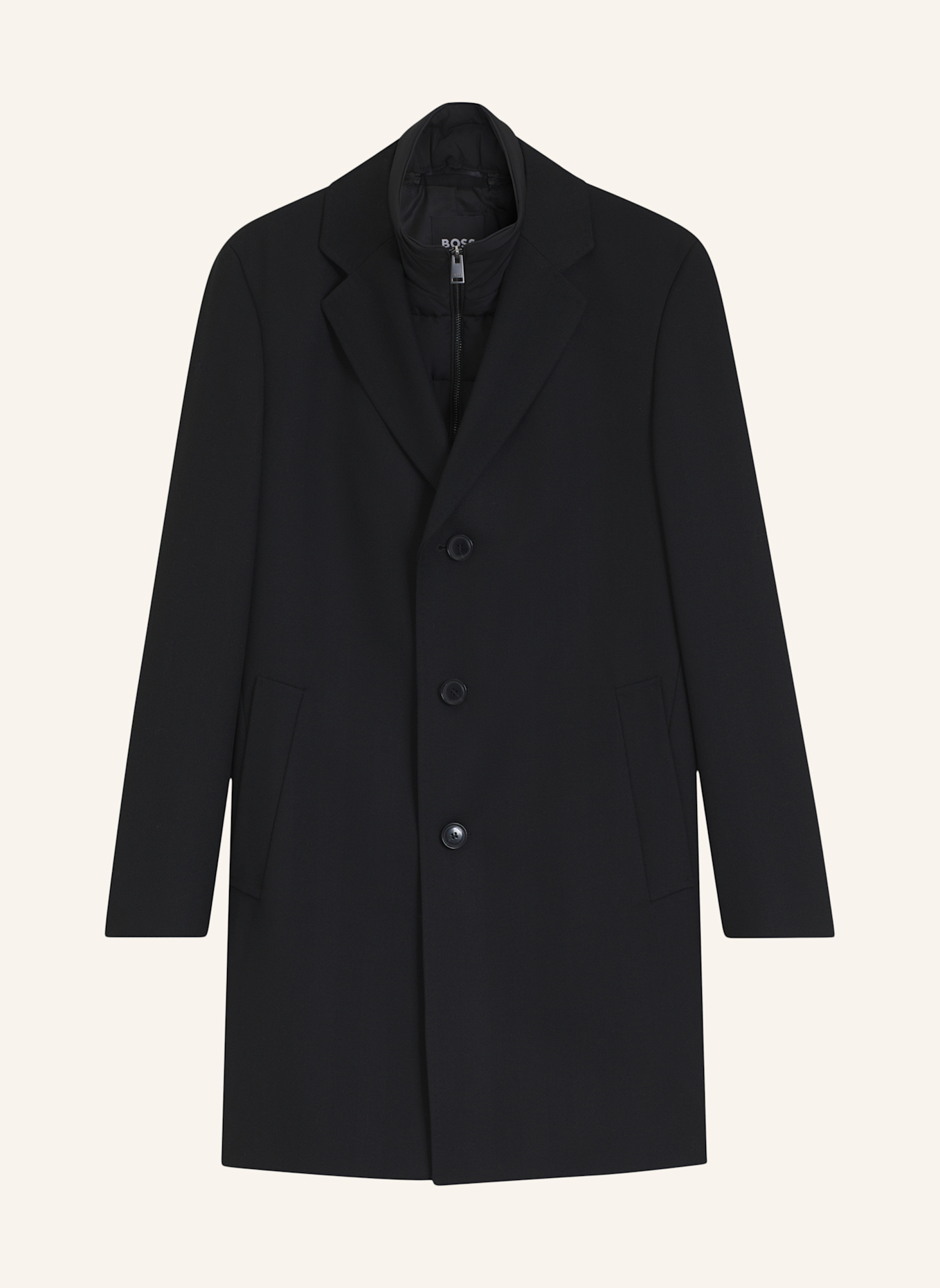BOSS Coat H-HYDE-BIB-264 Slim Fit: SCHWARZ