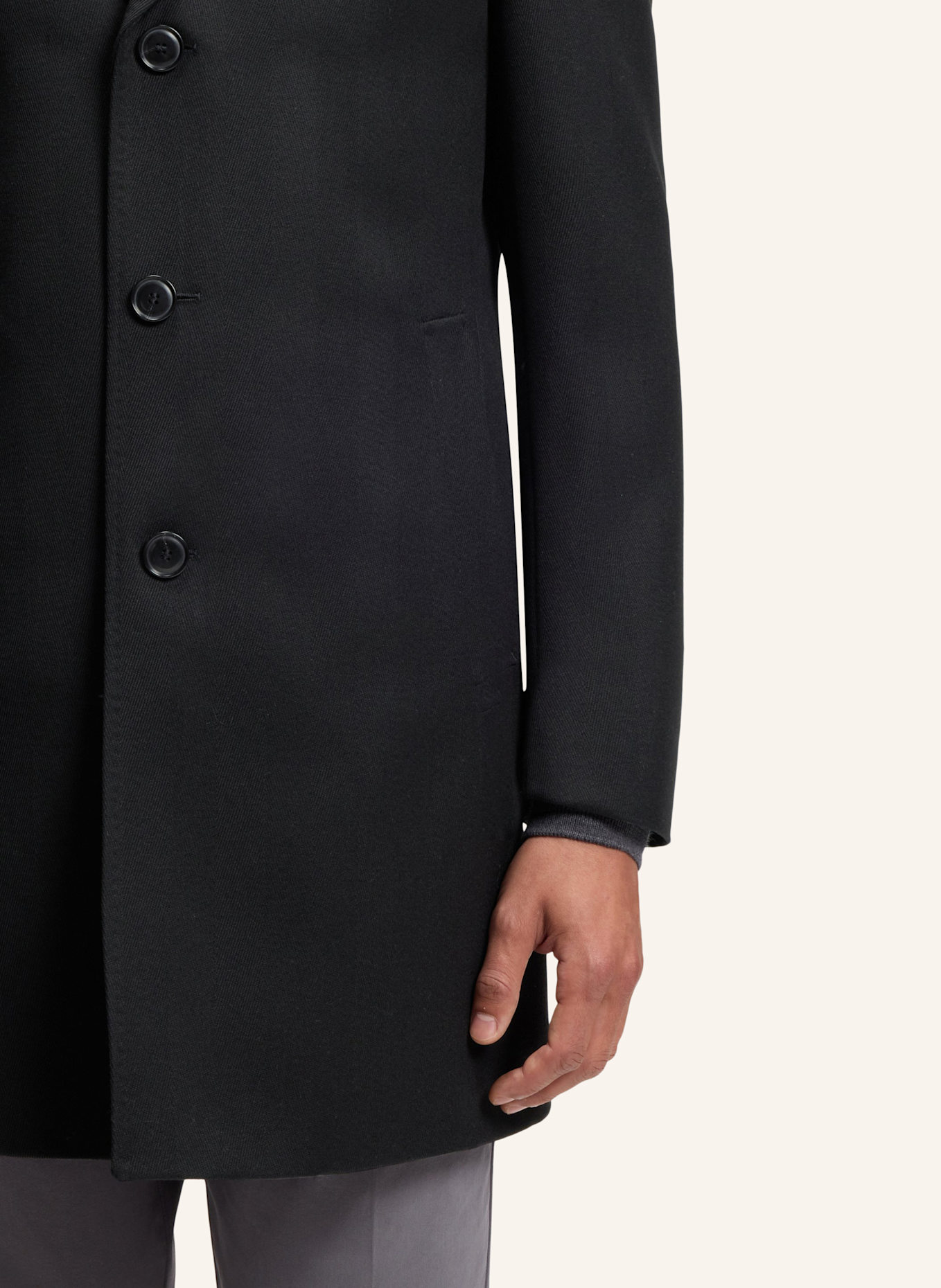 BOSS Coat H-HYDE-BIB-264 Slim Fit: SCHWARZ