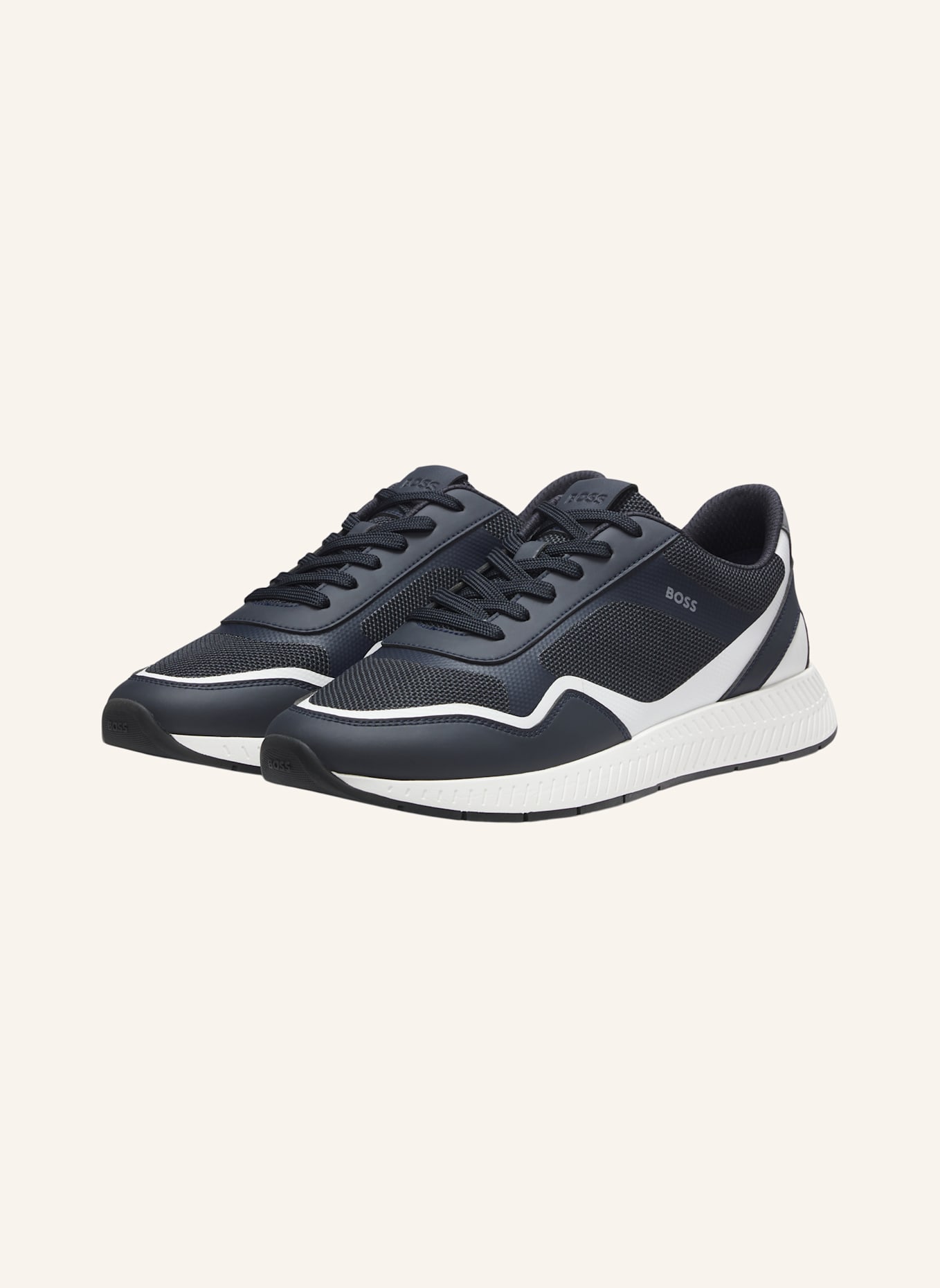 BOSS Trainers TITANIUM_RUNN_METHAL: DUNKELBLAU