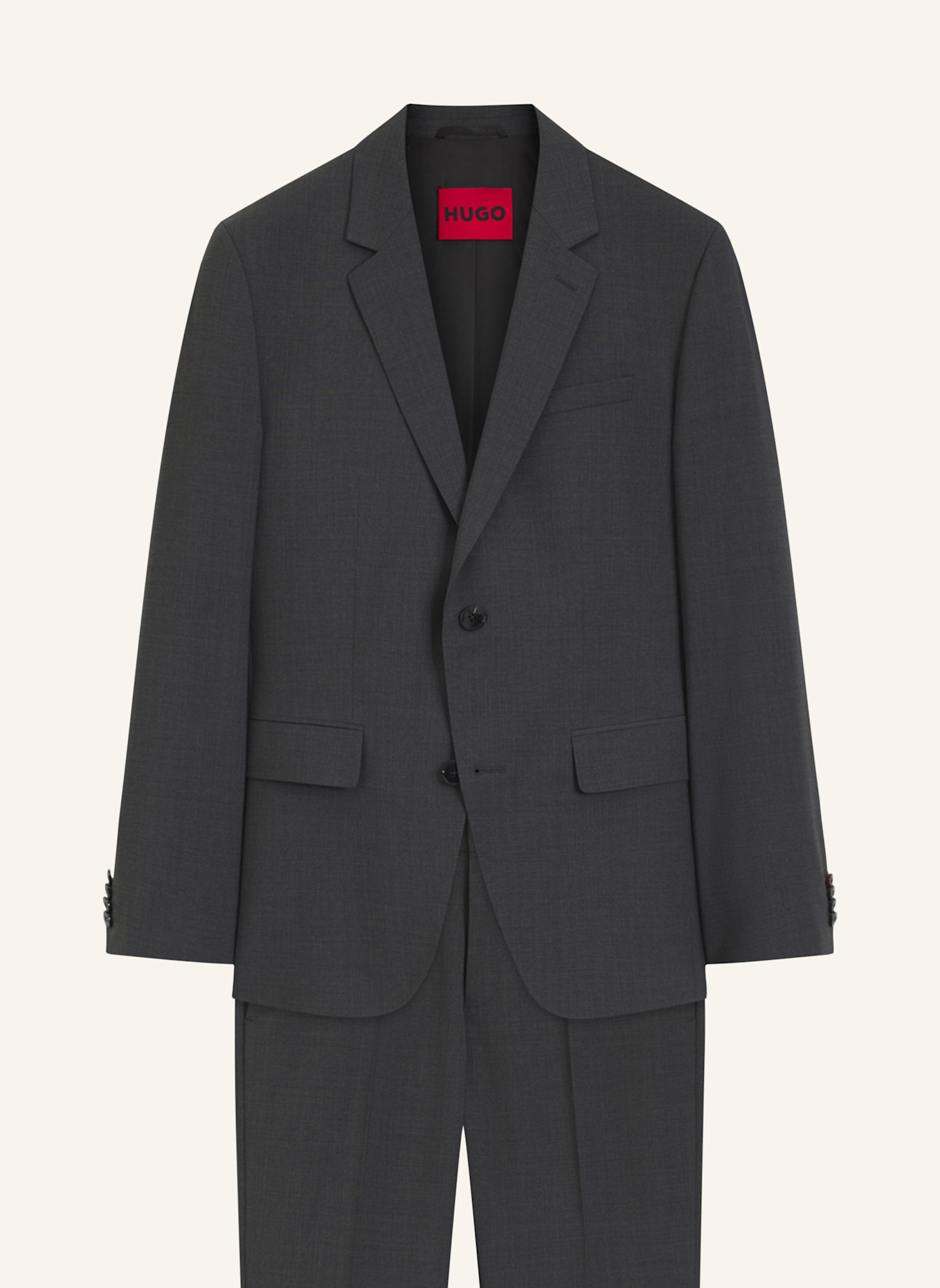 HUGO Suit HENRY-GETLIN253X-MH Slim Fit: DUNKELGRAU