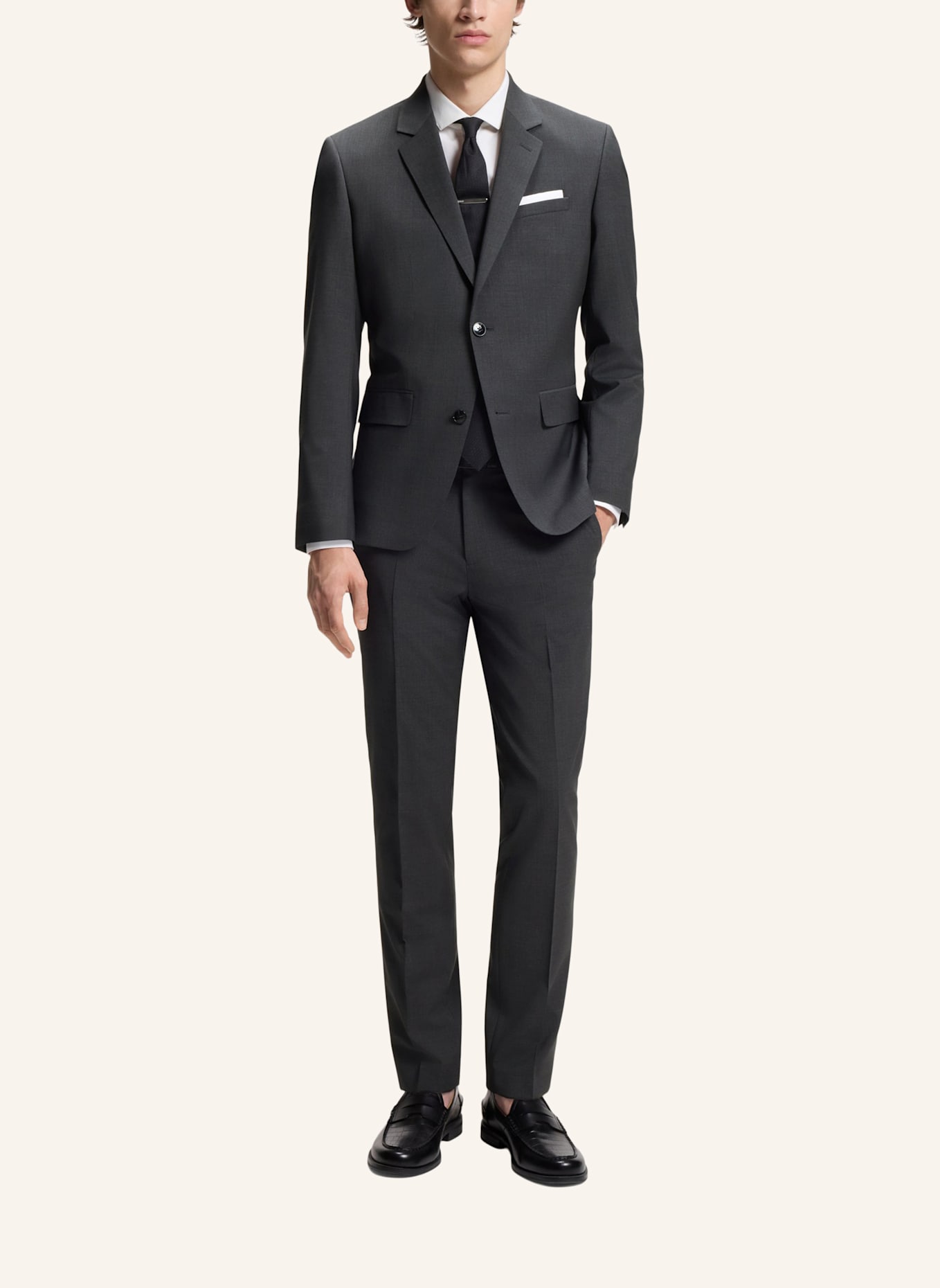 HUGO Suit HENRY-GETLIN253X-MH Slim Fit: DUNKELGRAU