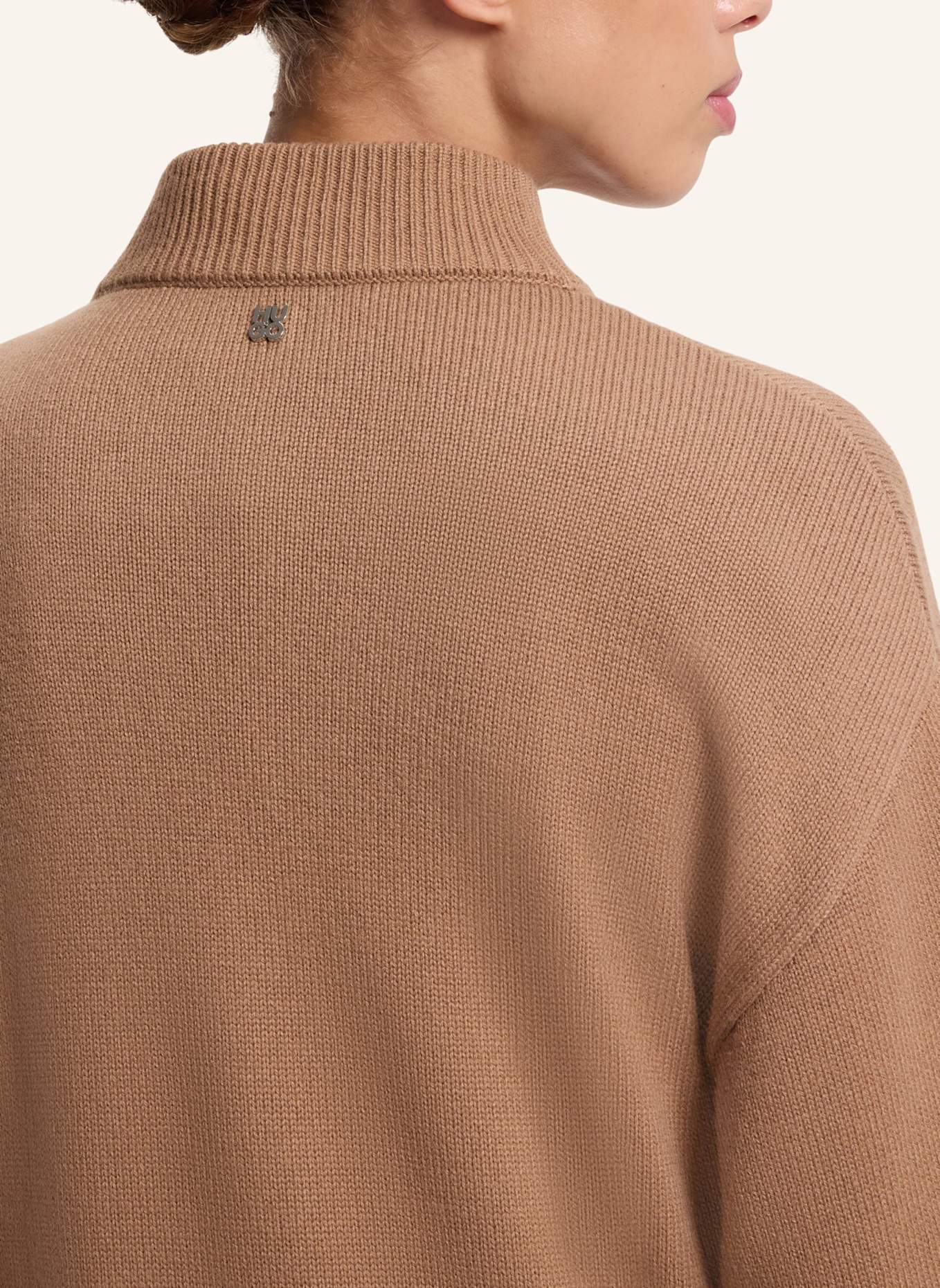 HUGO Knitted Dresses SORELLENY Oversize Fit: BRAUN
