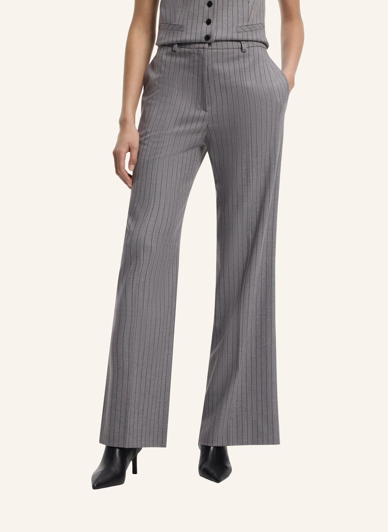 HUGO Hose HASMINA Regular Fit: WEISS