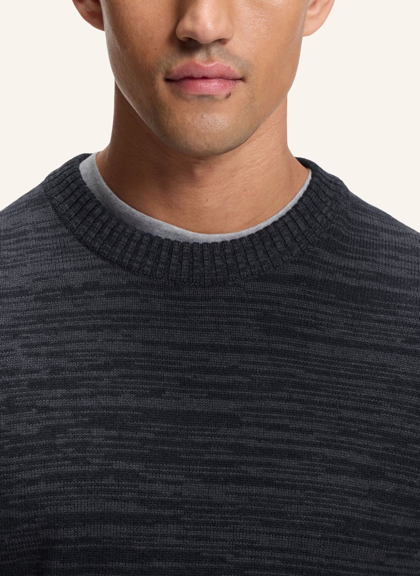 BOSS Sweater APEROSO Regular Fit: DUNKELBLAU