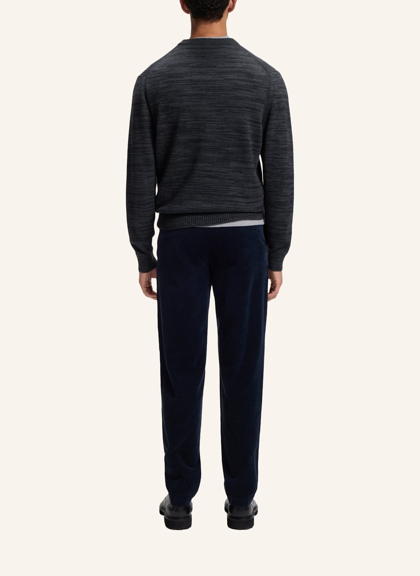 BOSS Sweater APEROSO Regular Fit: DUNKELBLAU