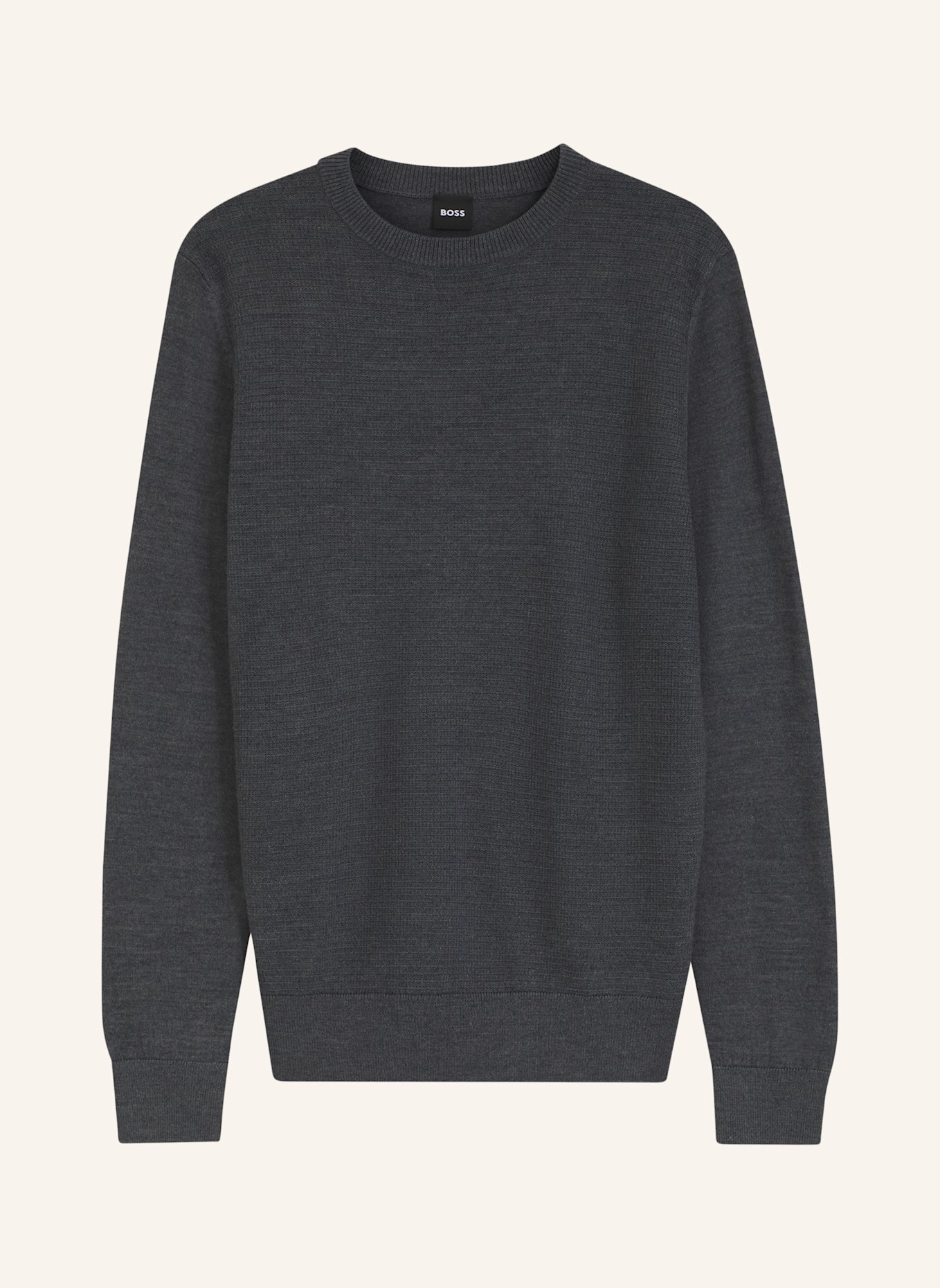 BOSS Pullover H-HINCLUSO_IN Regular Fit: GRAU