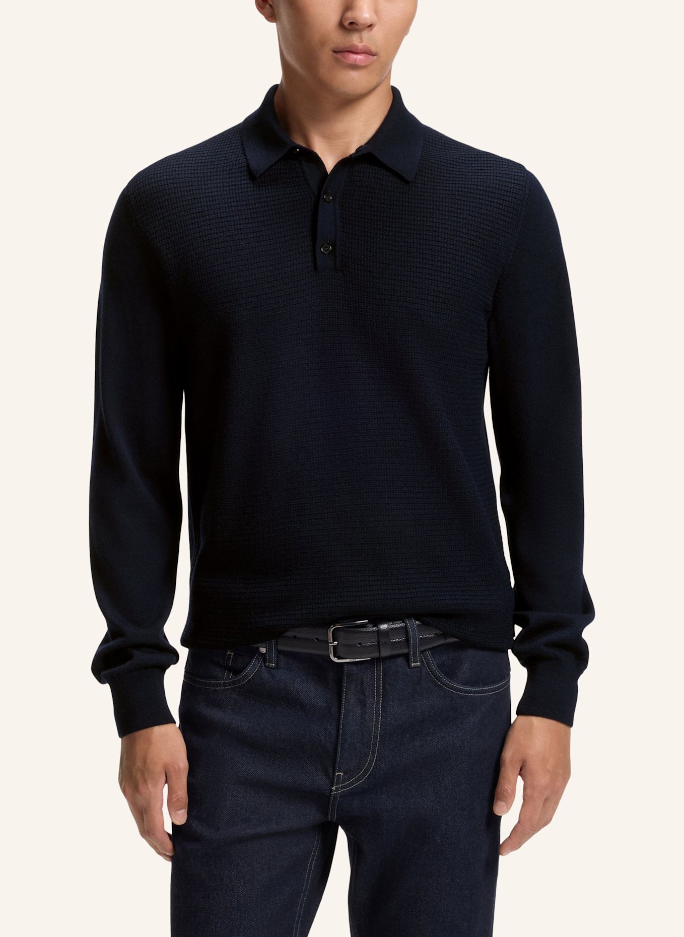 BOSS Pullover H-HINCOGNITO_IN Regular Fit: DUNKELBLAU