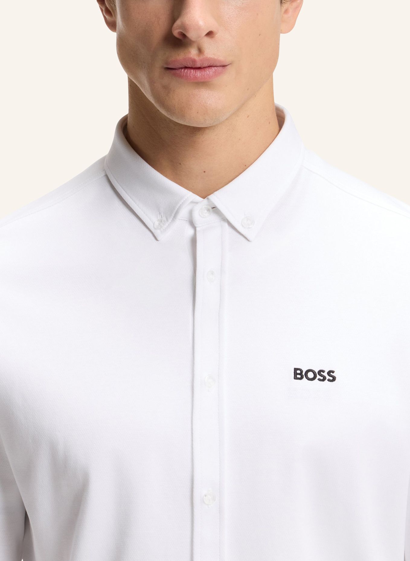 BOSS Hemd ST_MOTION L Regular Fit: WEISS