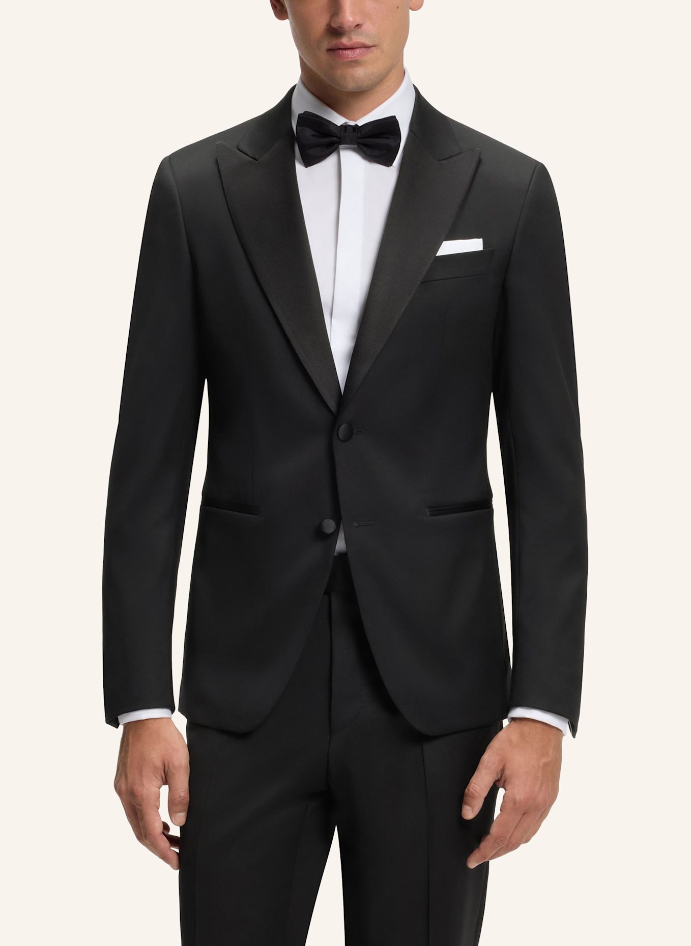 BOSS Sakko H-HUGE-TUX-P-B1 Slim Fit: SCHWARZ