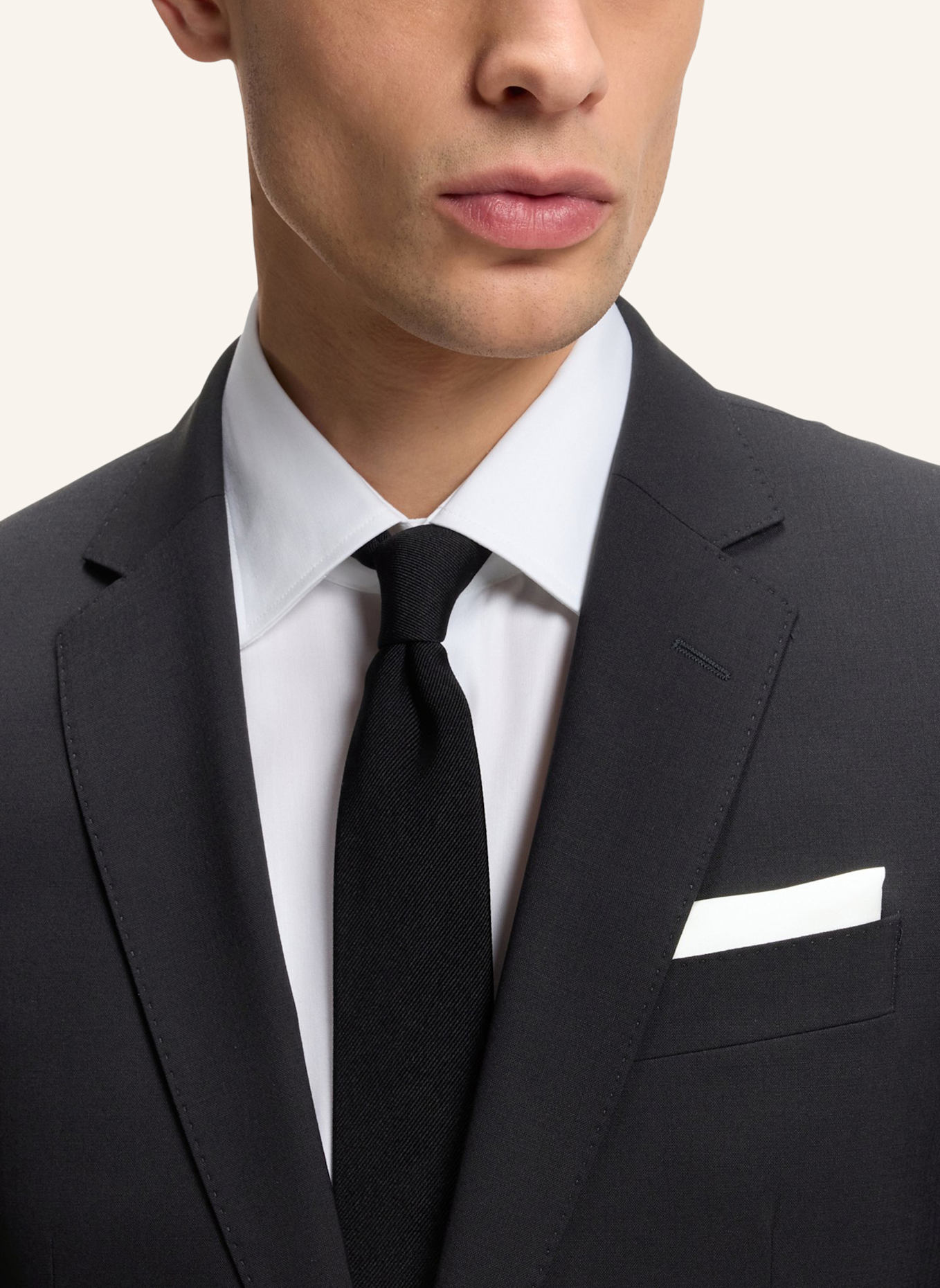 BOSS Suit H-HUGE-2PCS-224 Slim Fit: SCHWARZ