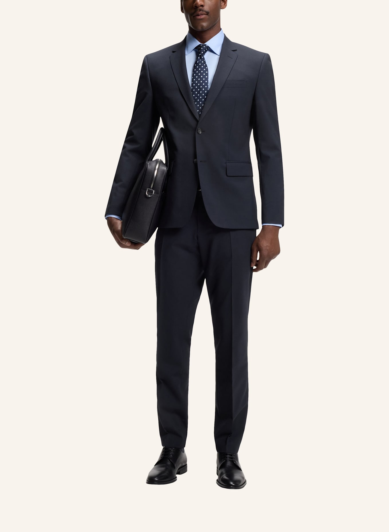 BOSS Suit H-HUGE-2PCS-224 Slim Fit: BLAU
