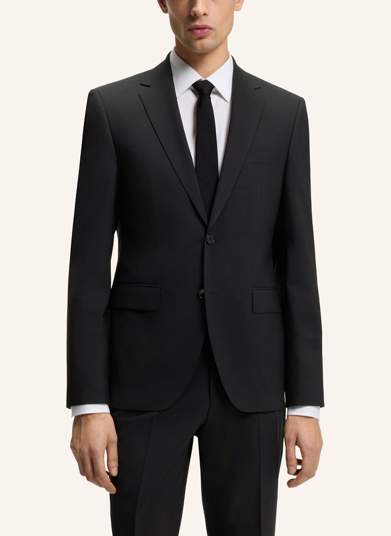 BOSS Anzug H-JECKSON-2PCS-224 Regular Fit: SCHWARZ