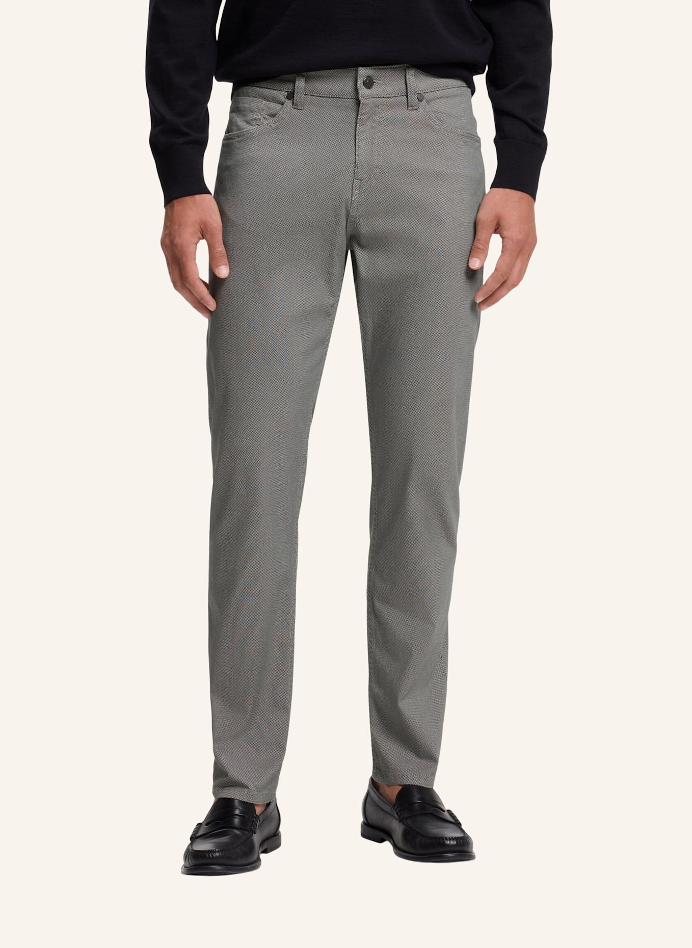 BOSS 5-Pocket Trousers H-RE.MAINE5 Regular Fit: SCHWARZ