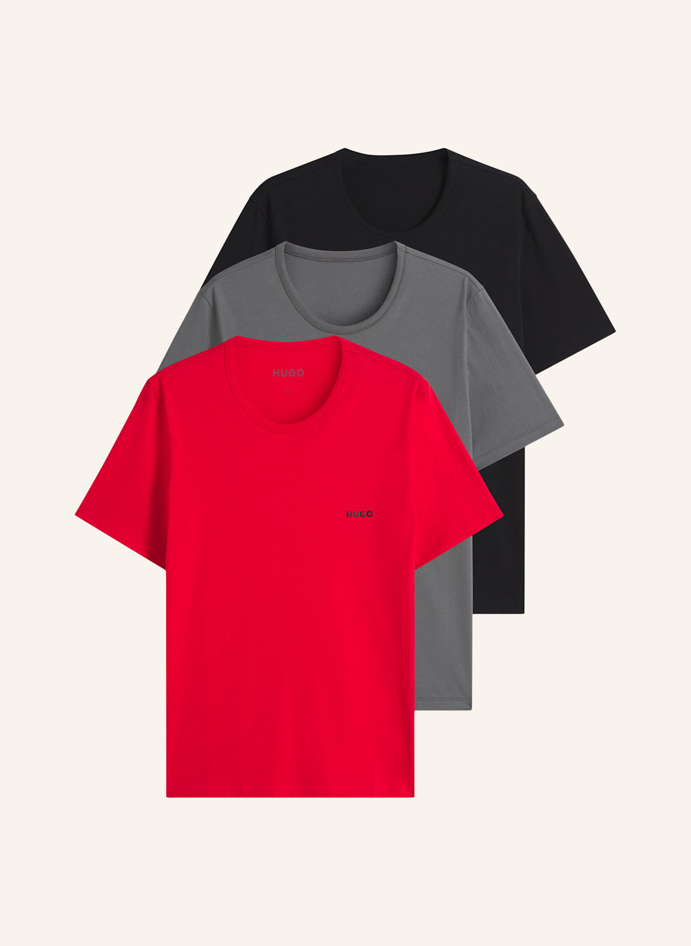 HUGO Unterw�Sche Top T-SHIRT RN TRIPLET P Regular Fit: WEISS