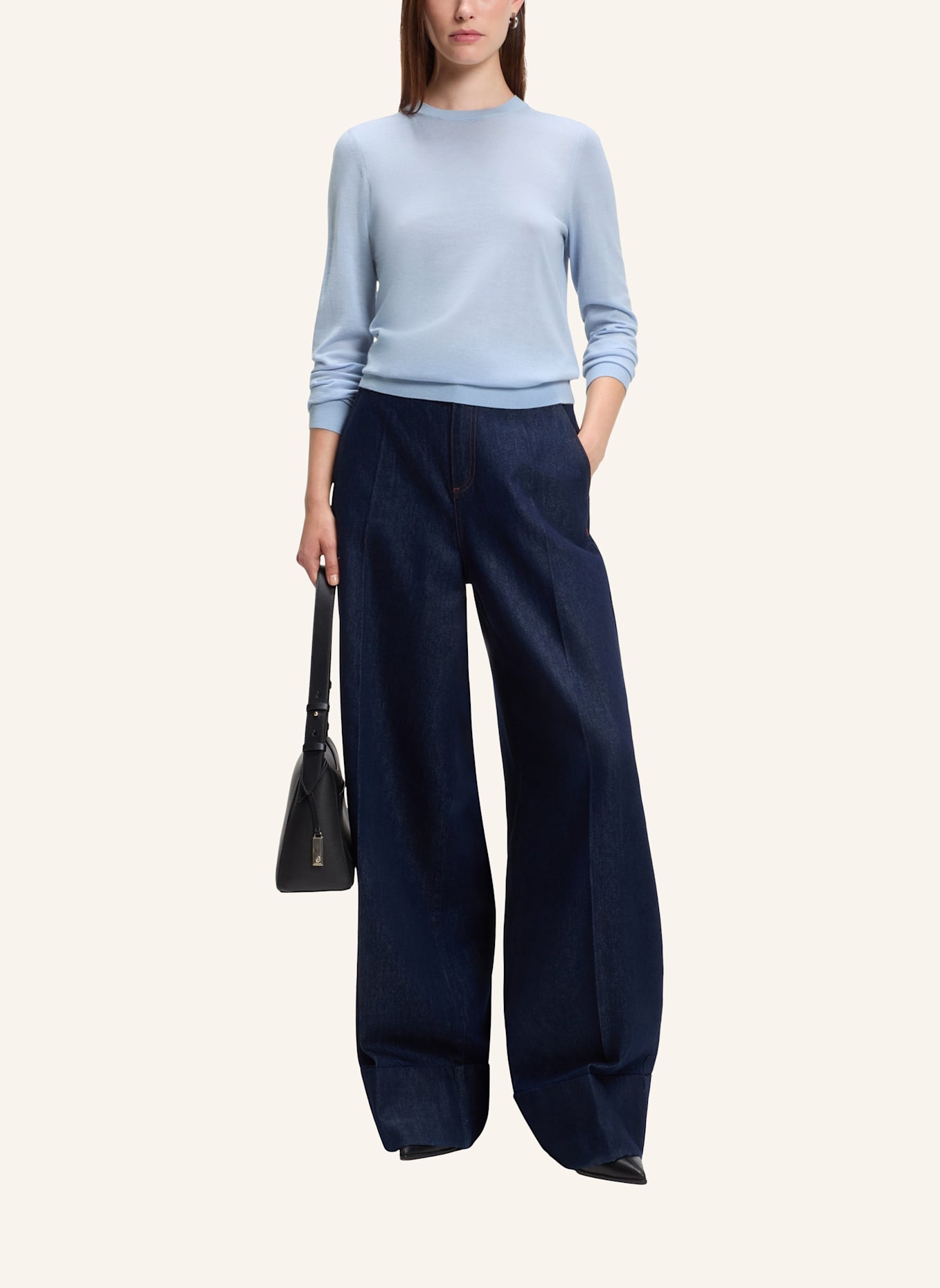 BOSS Sweater FERPINA Slim Fit: LILA