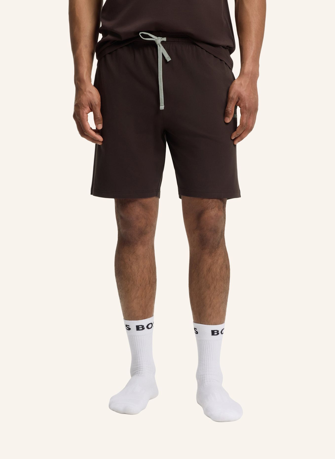 BOSS Loungewear Unterteil MIX&MATCH SHORT CW: DUNKELBRAUN
