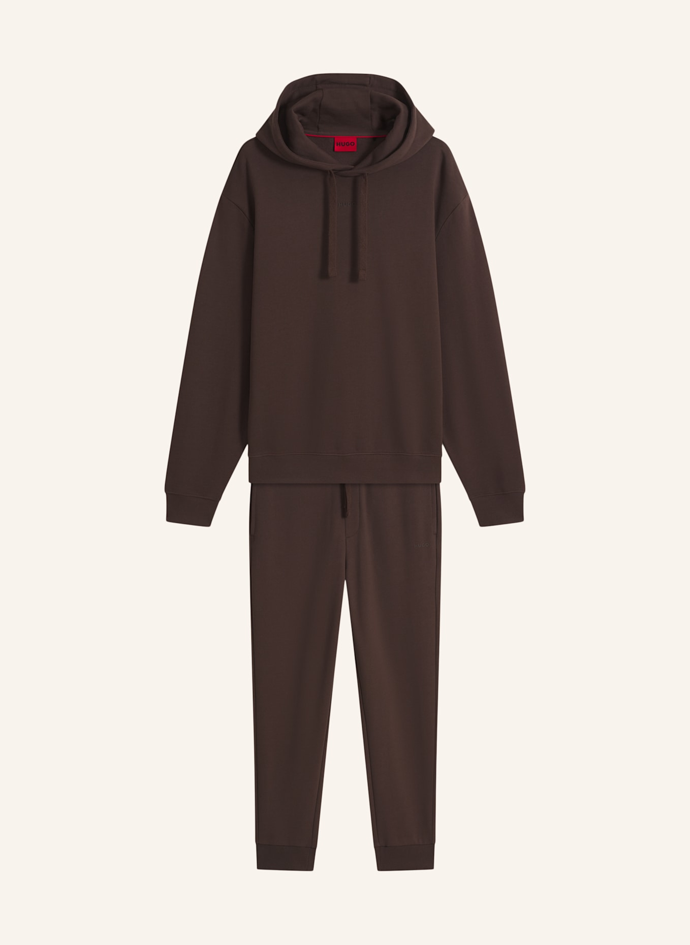 HUGO Sweatshirt TRACKSUIT_DAPODAYOTE Relaxed Fit: BRAUN