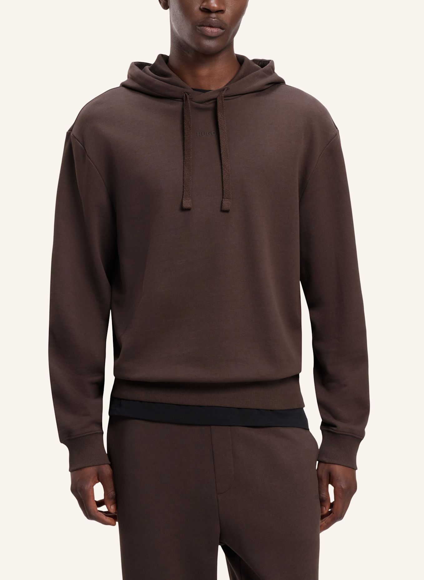 HUGO Sweatshirt TRACKSUIT_DAPODAYOTE Relaxed Fit: BRAUN