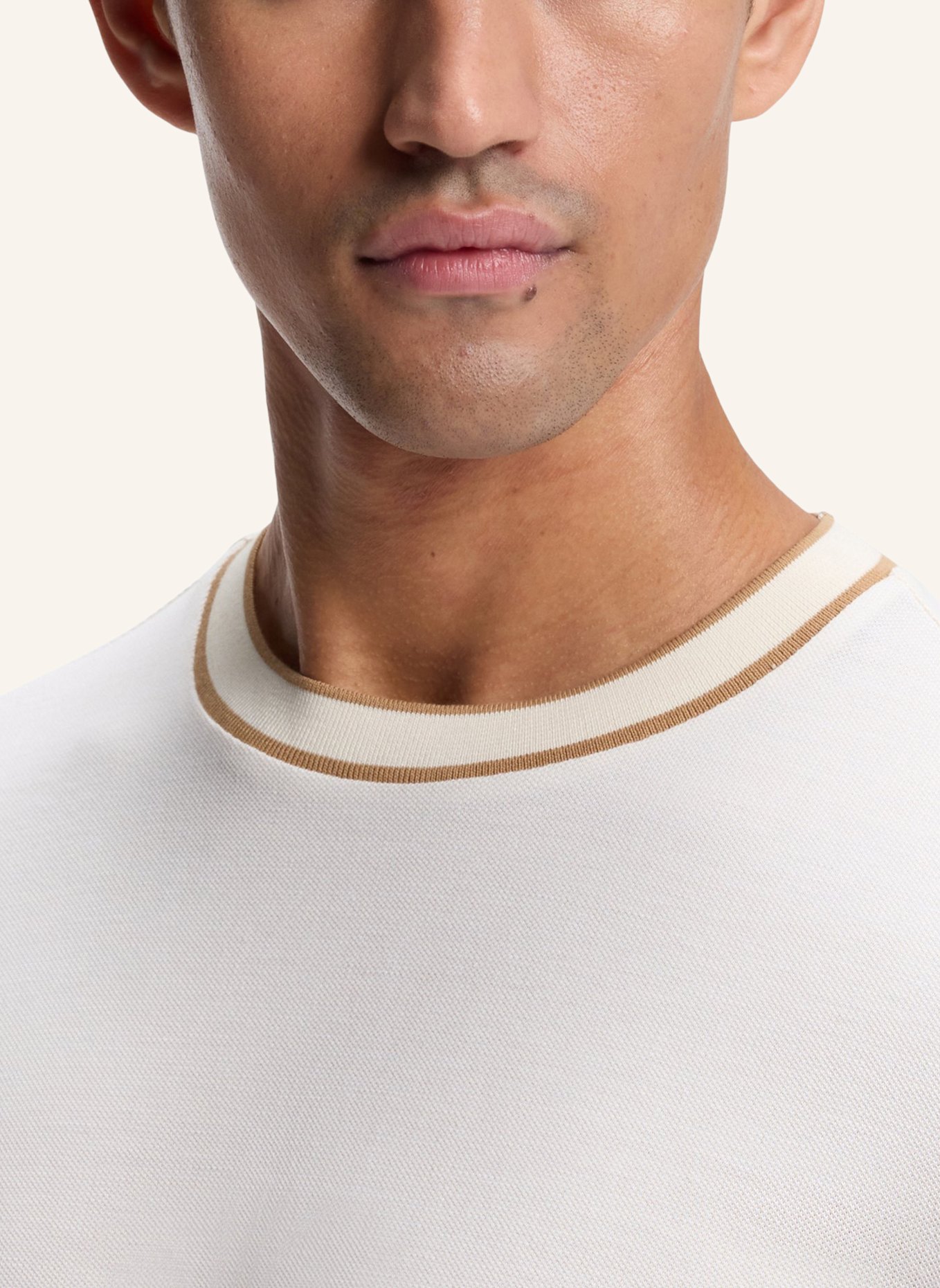 BOSS T-Shirt H-THOMPSON 81 Regular Fit: WEISS