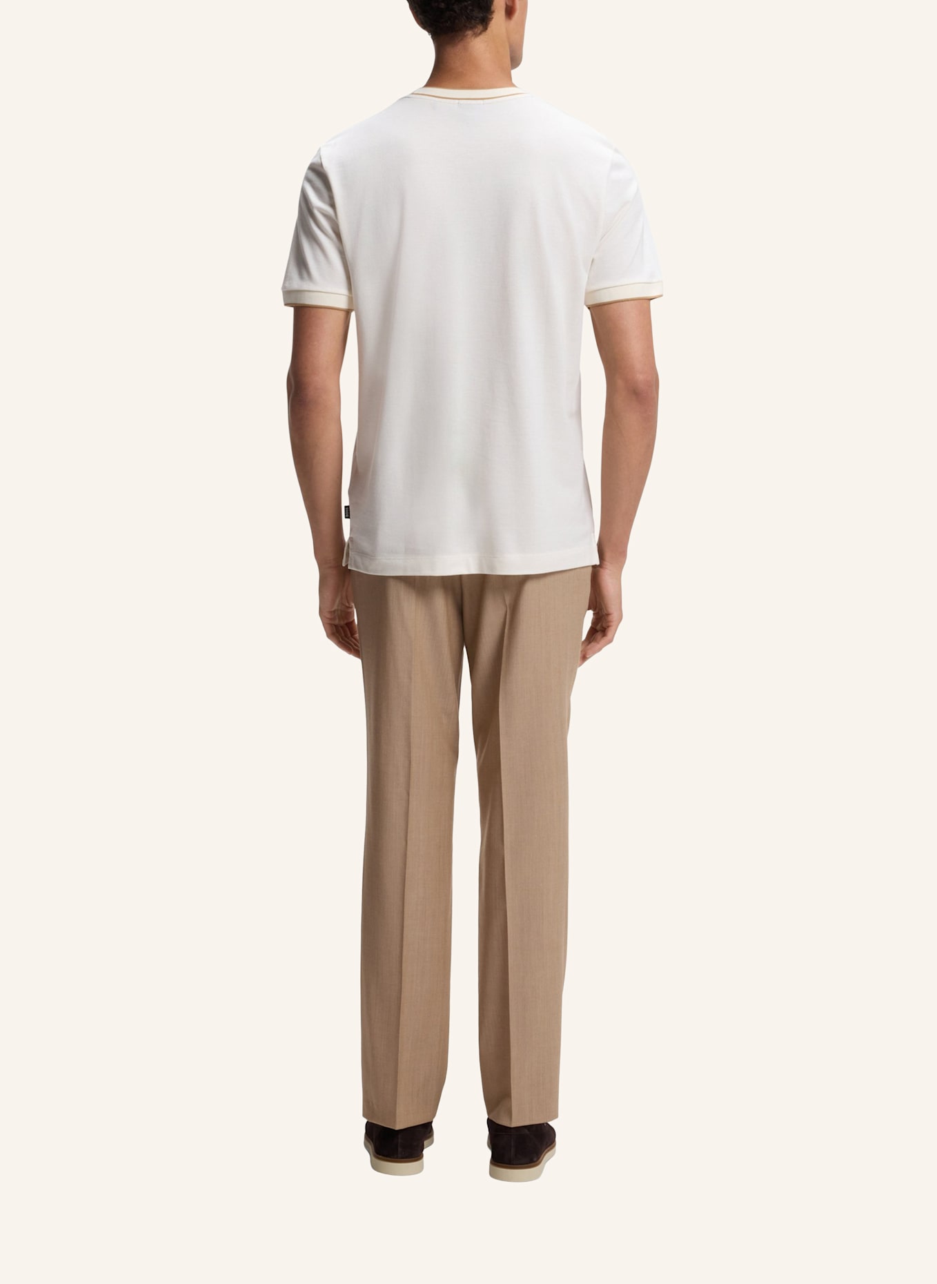 BOSS T-Shirt H-THOMPSON 81 Regular Fit: WEISS