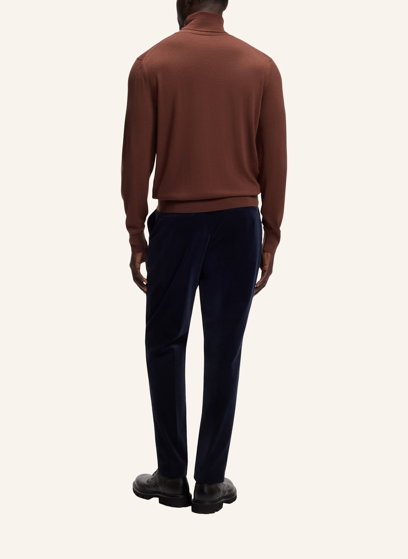 BOSS Pullover H-MUSSO Regular Fit: BRAUN