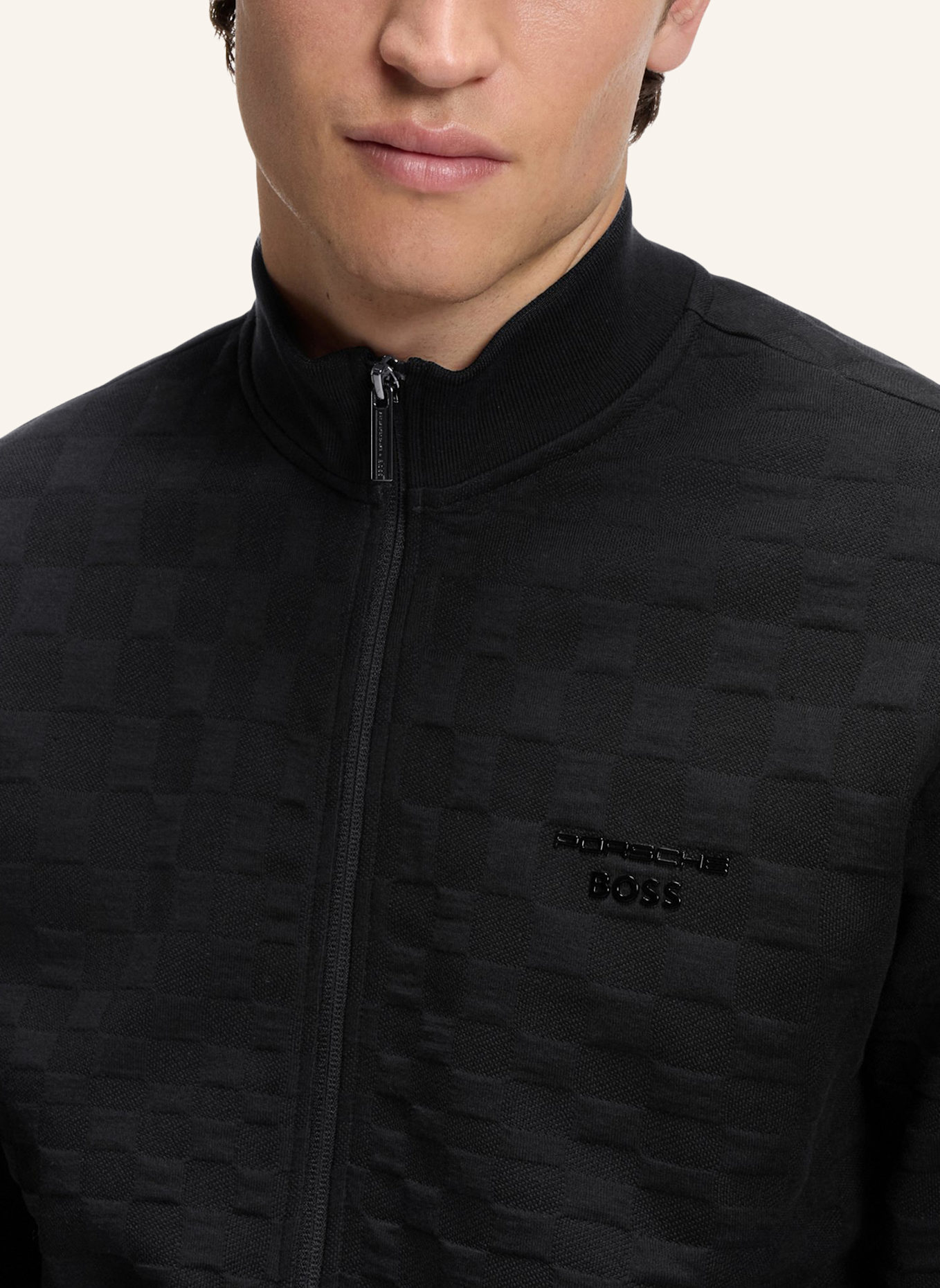BOSS Sweatshirt SW_PS ICONS70 JACQFZ Regular Fit: SCHWARZ