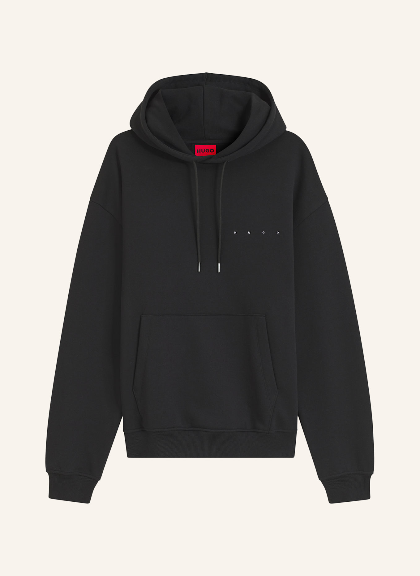 HUGO Sweatshirt DIKENHOOD Relaxed Fit: SCHWARZ