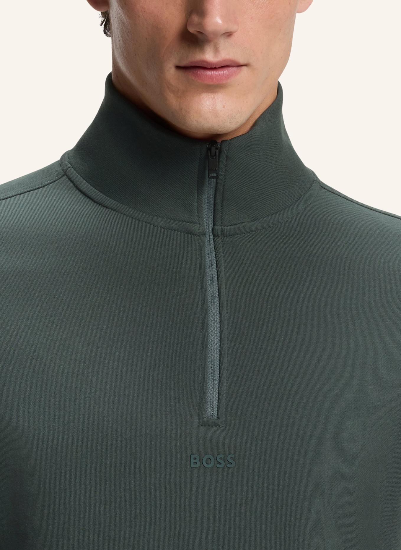 BOSS Sweatshirt ZE_SMALLZIP Relaxed Fit: GRÜN