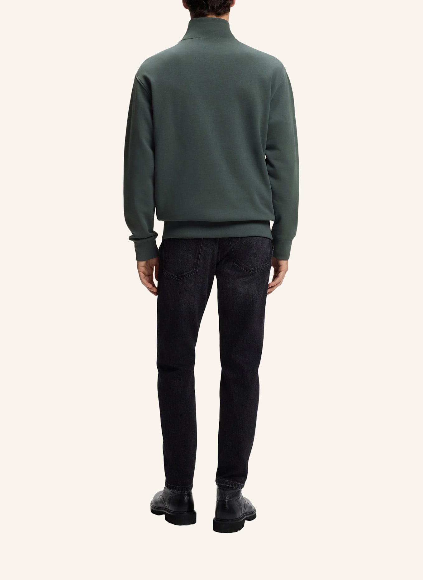 BOSS Sweatshirt ZE_SMALLZIP Relaxed Fit: GRÜN