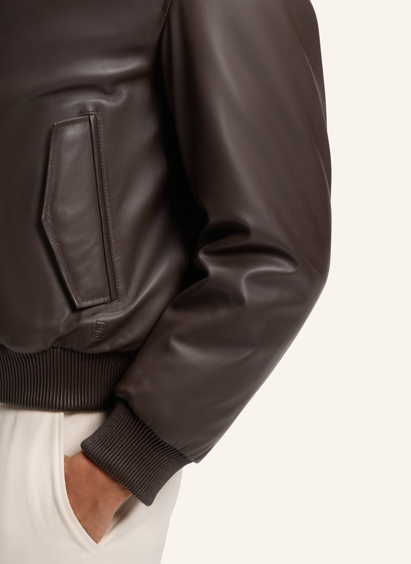 BOSS Leather C-MARAC: DUNKELBRAUN