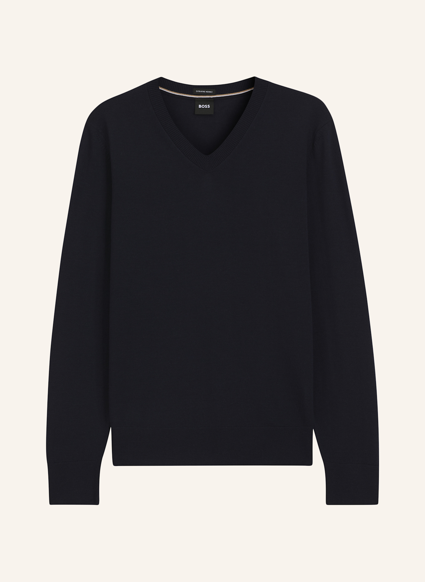 BOSS Sweater H-MELBA Regular Fit: DUNKELBLAU