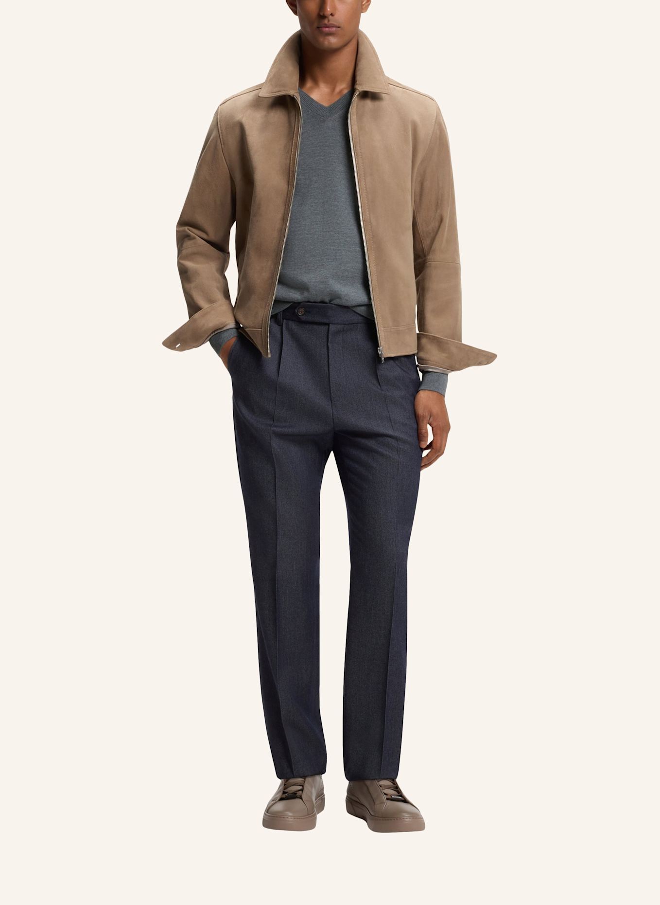 BOSS Pullover H-MELBA Regular Fit: GRAU