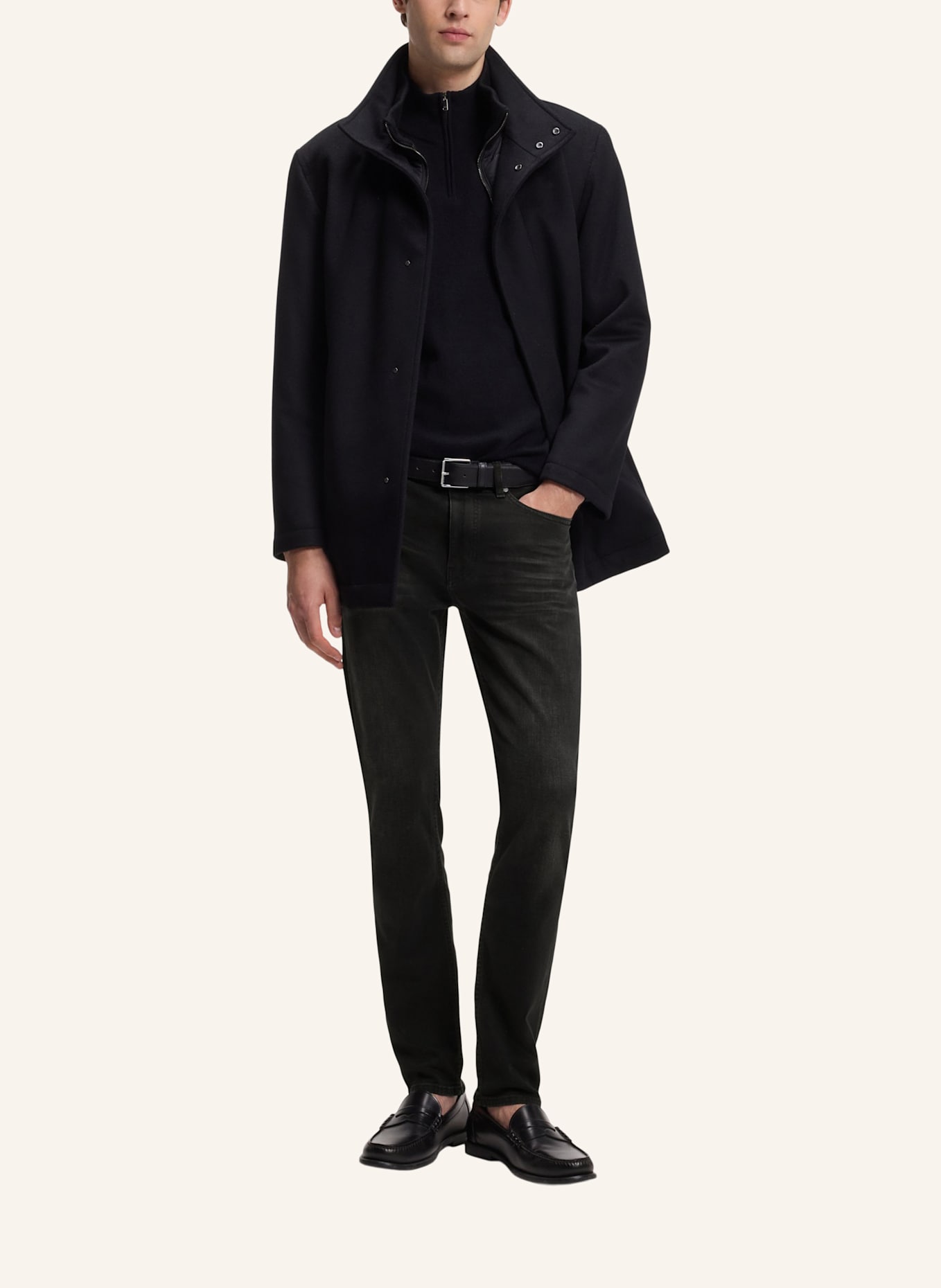 BOSS Jeans H-DELAWARE Slim Fit: DUNKELGRAU