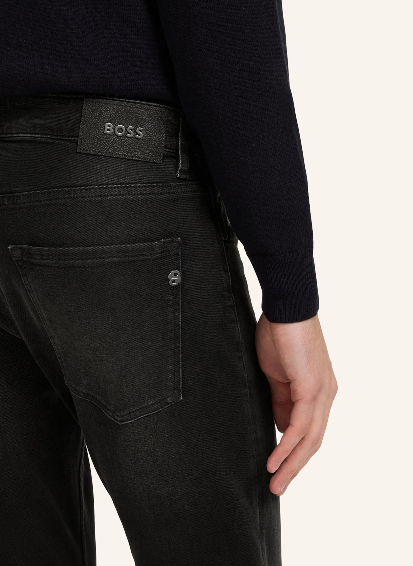BOSS Jeans H-DELAWARE Slim Fit: DUNKELGRAU