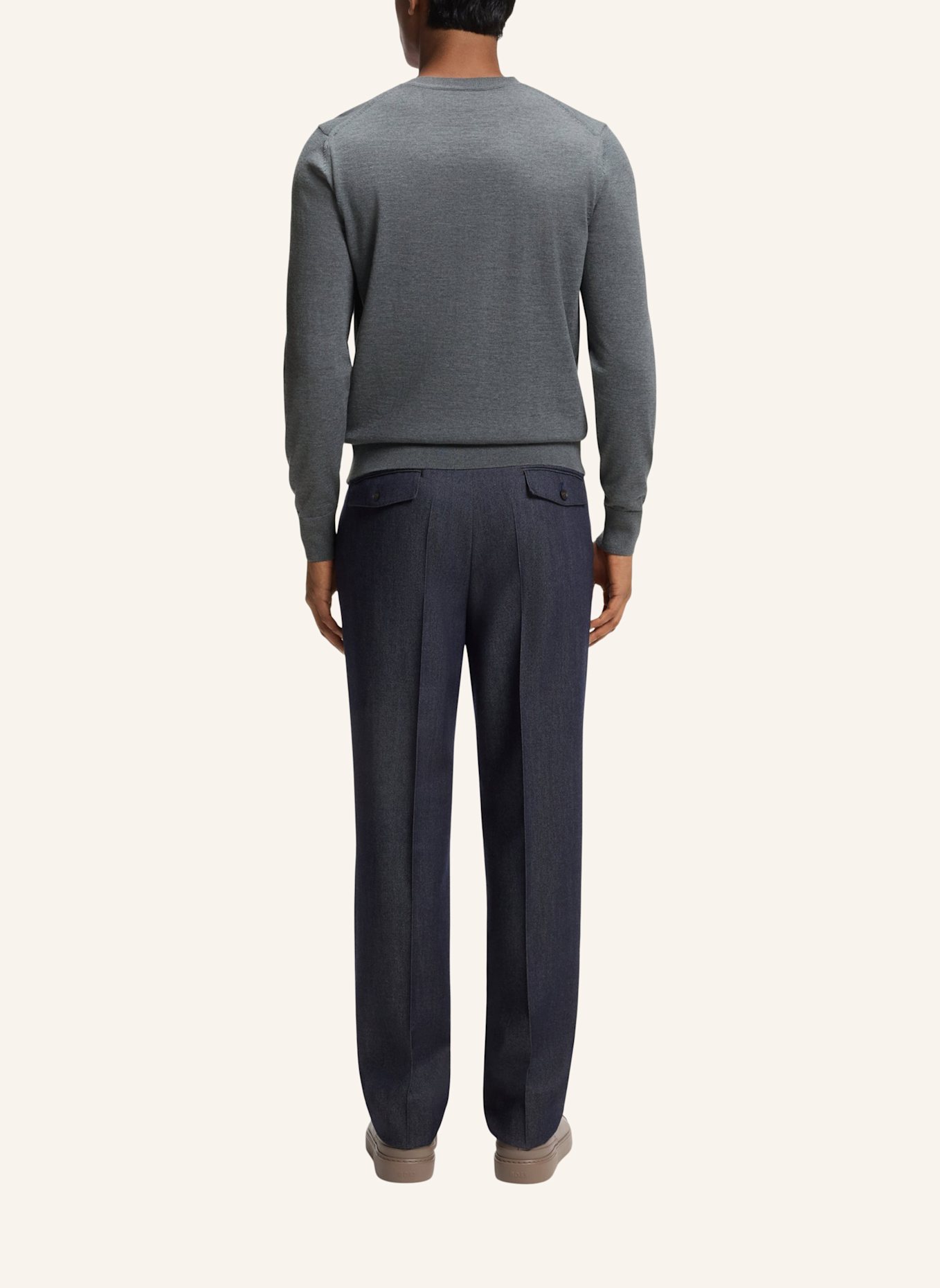 BOSS Pullover H-MELBA Regular Fit: GRAU