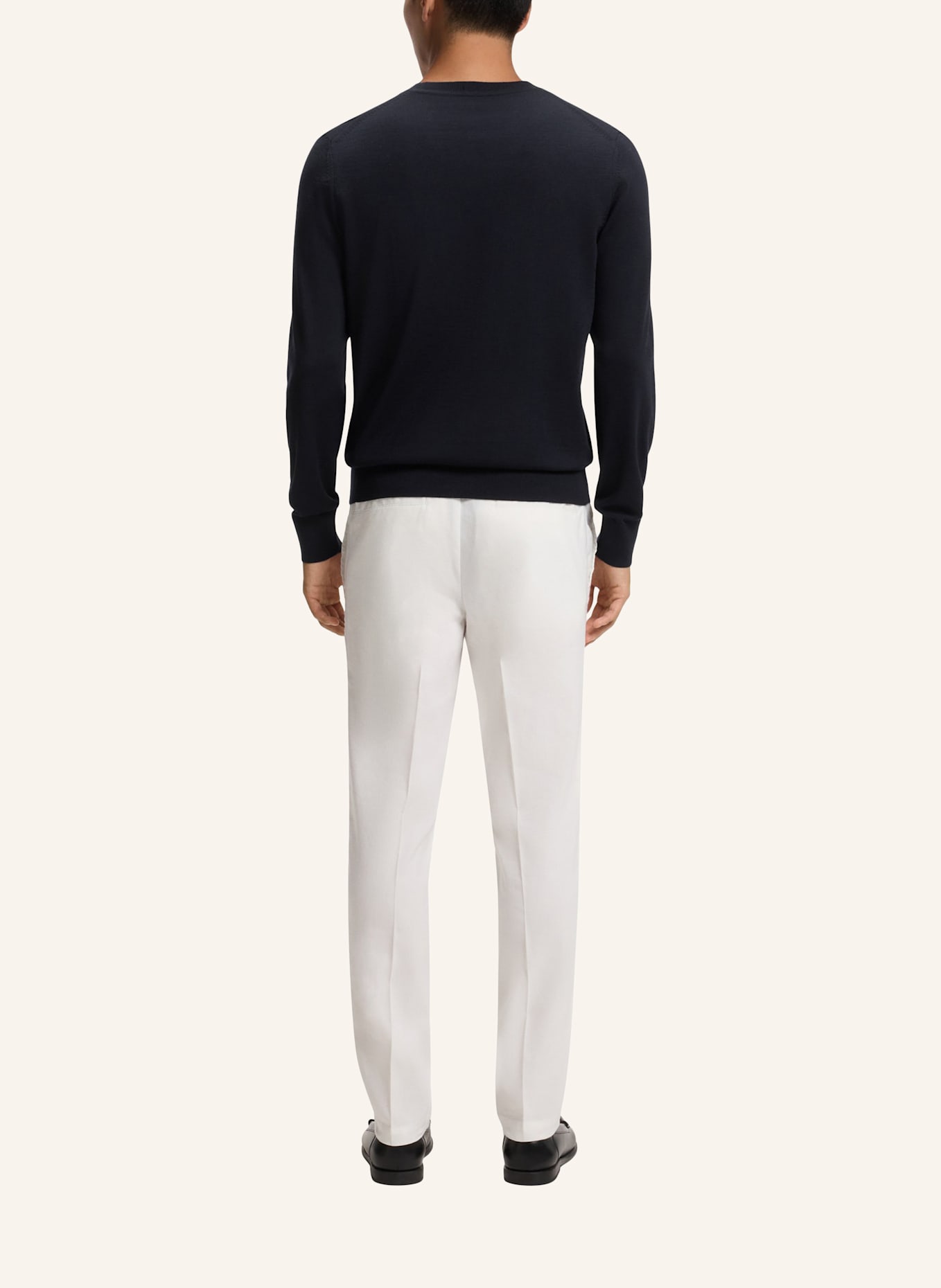 BOSS Sweater H-MELBA Regular Fit: DUNKELBLAU