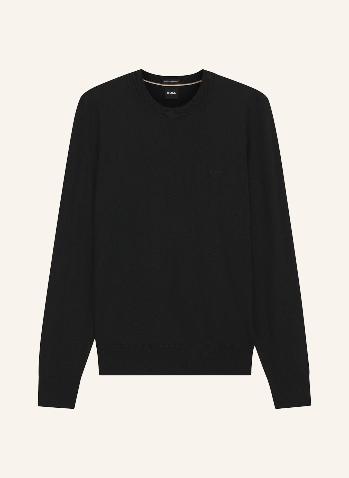 BOSS Sweater H-LENO-L Regular Fit: SCHWARZ