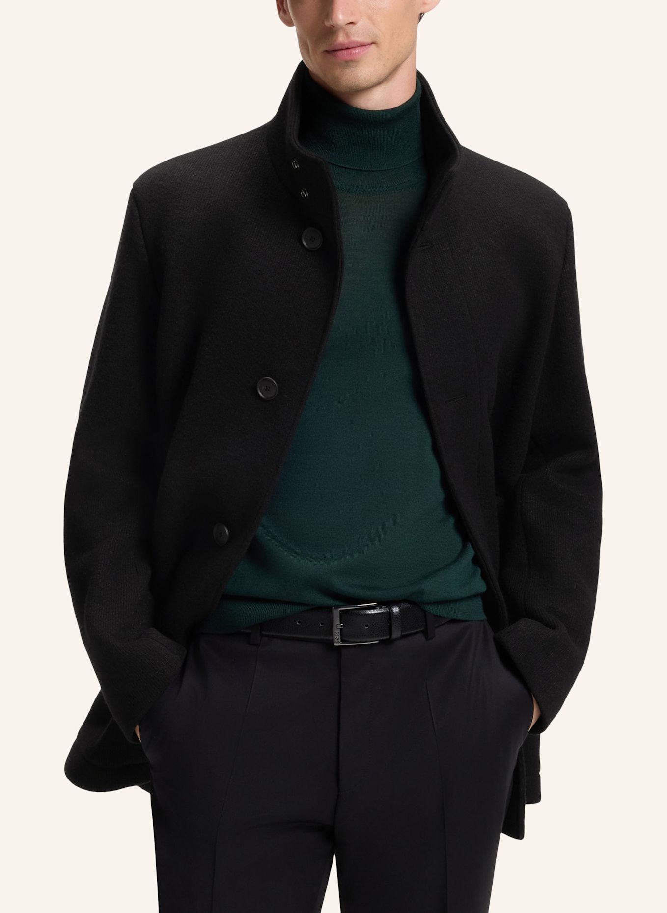 BOSS Mantel C-COXTAN-J-264 Regular Fit: SCHWARZ