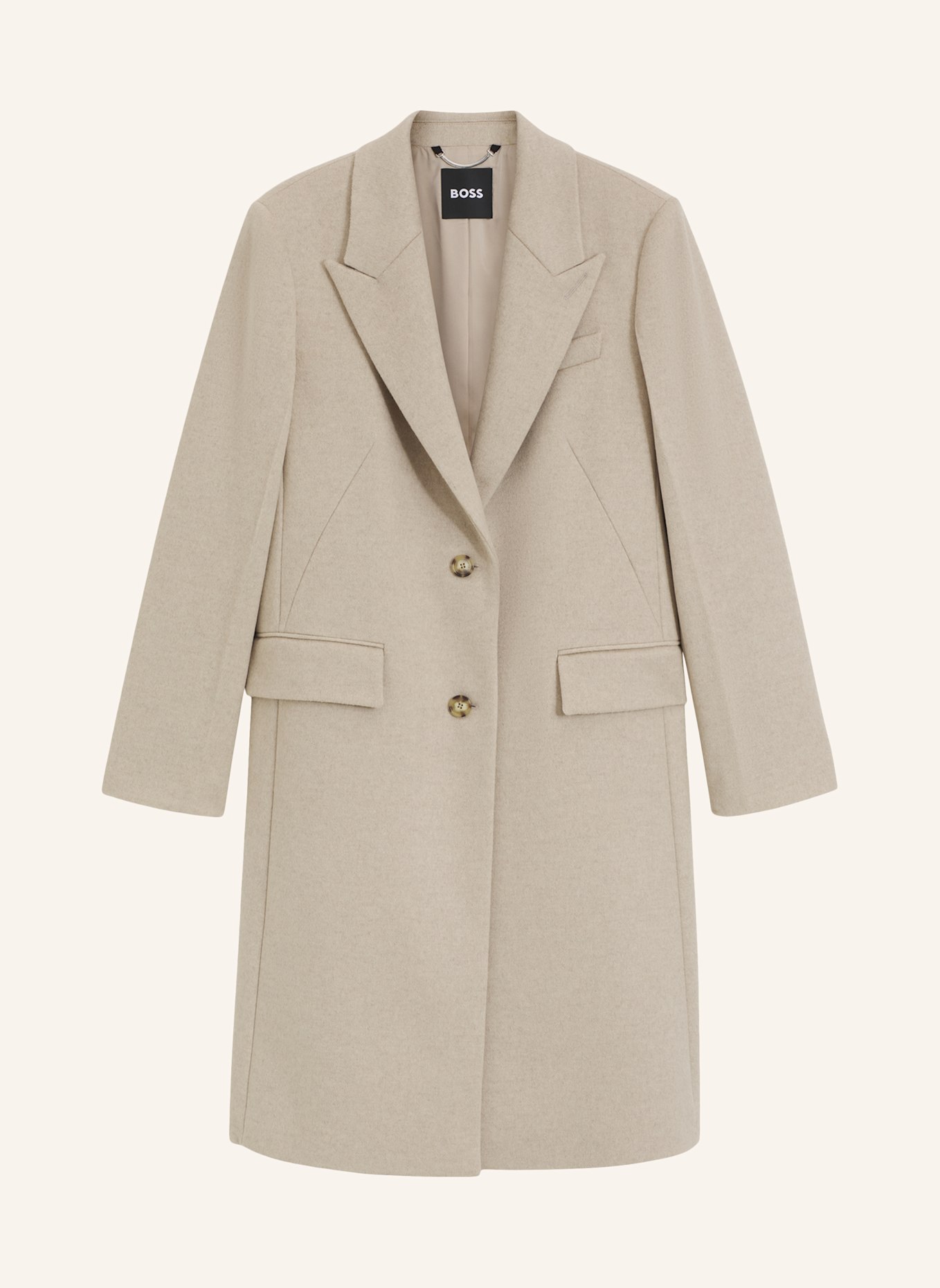BOSS Coat CLASSIN1: BEIGE