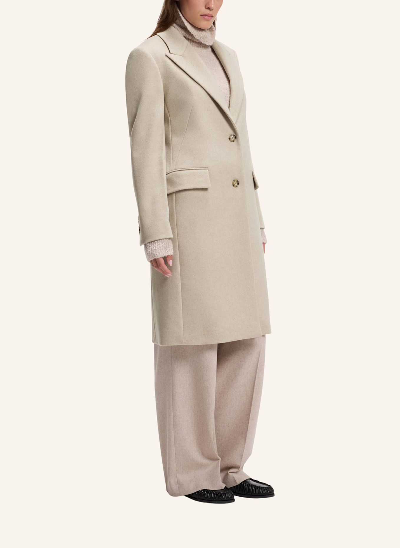 BOSS Coat CLASSIN1: BEIGE