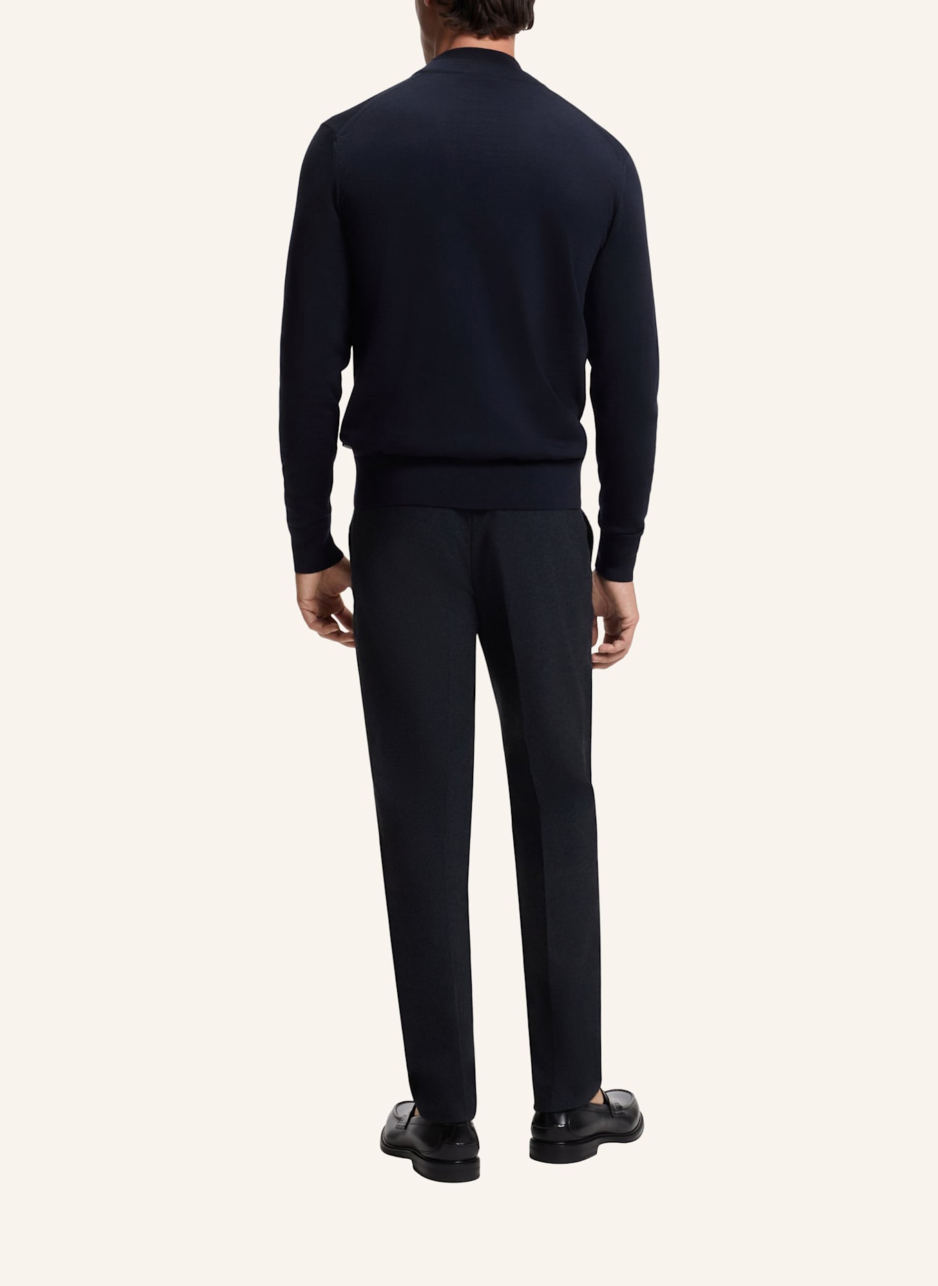 BOSS Cardigan H-MARDON Regular Fit: DUNKELBLAU